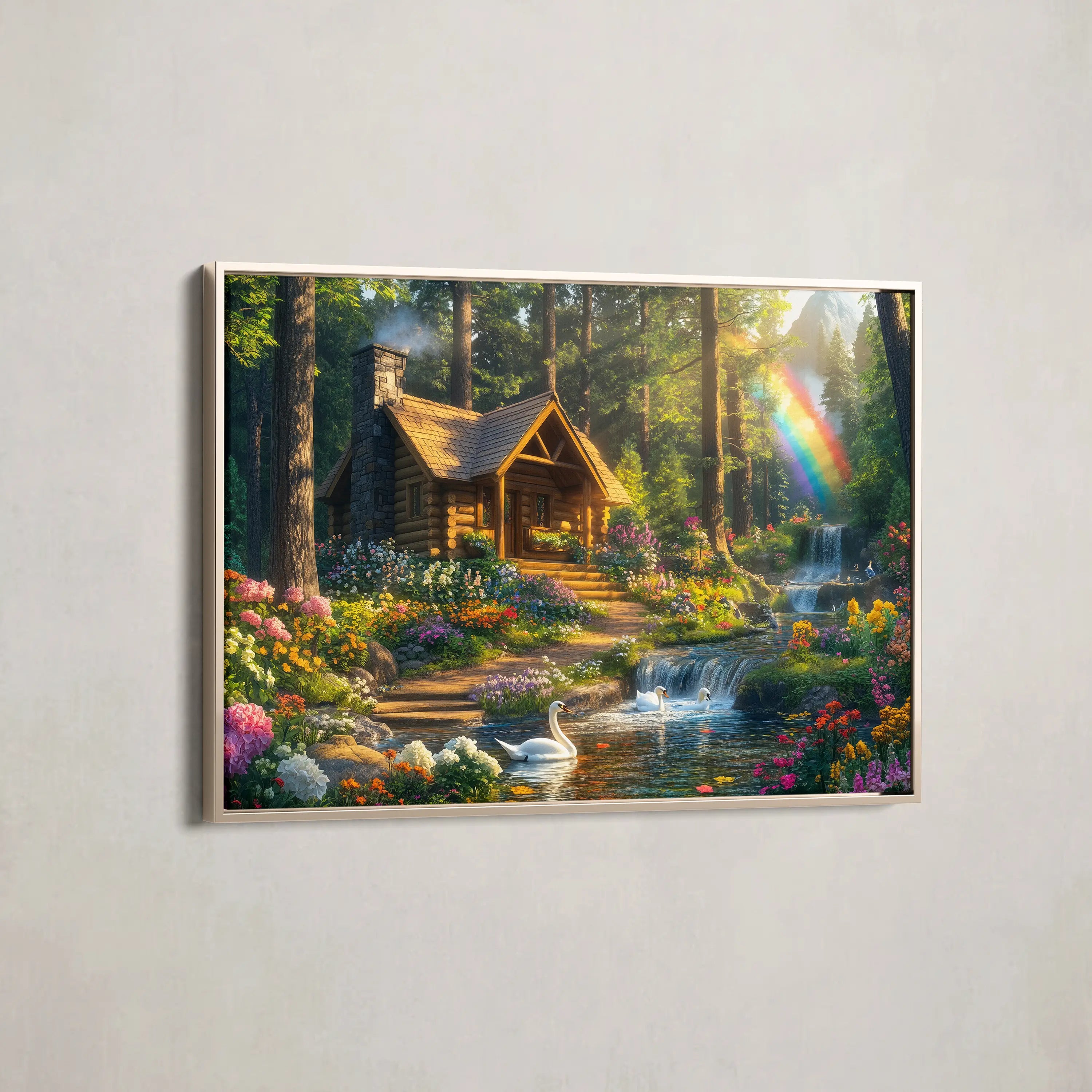 Landscape Canvas Wall Art WAD162-L 90 x 60 cm / Stretched on hidden frame