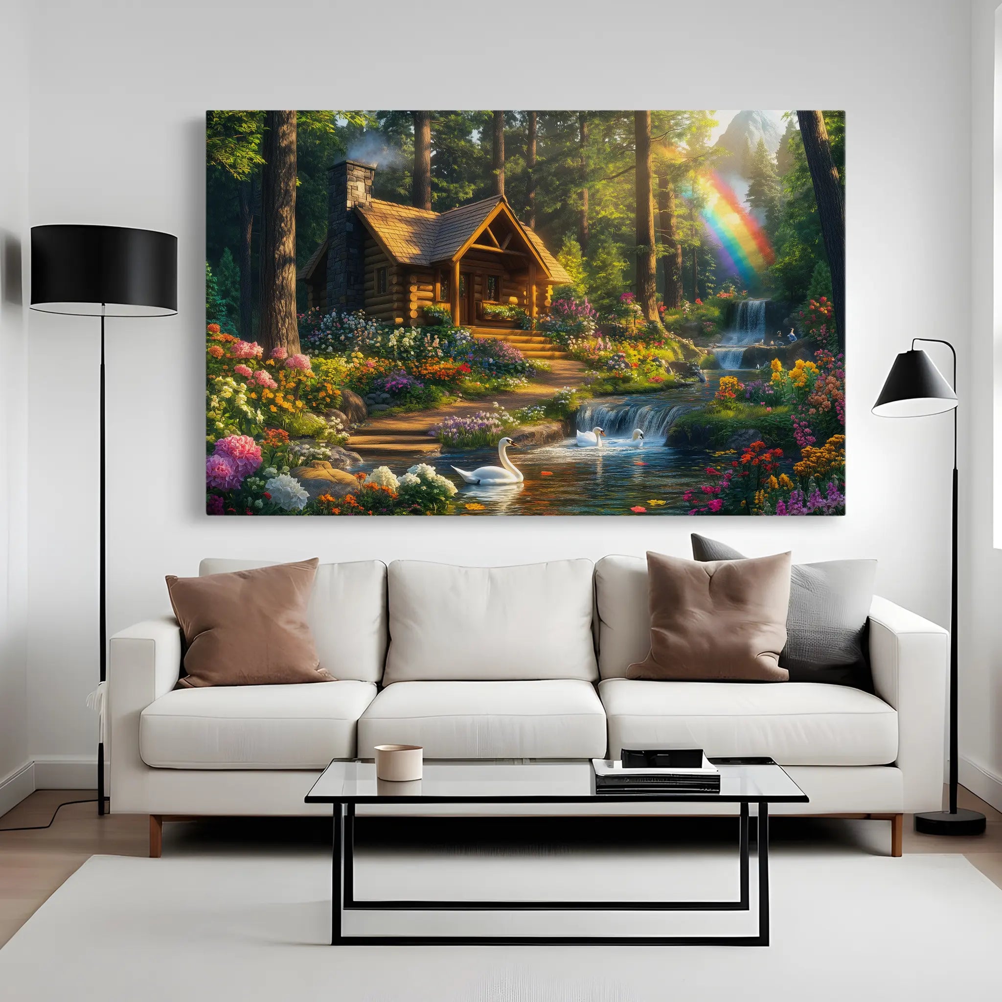 Landscape Canvas Wall Art WAD162-L 90 x 60 cm / Stretched on hidden frame