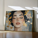 Portrait 162 Canvas Art 90 x 60 cm / Stretched on hidden frame