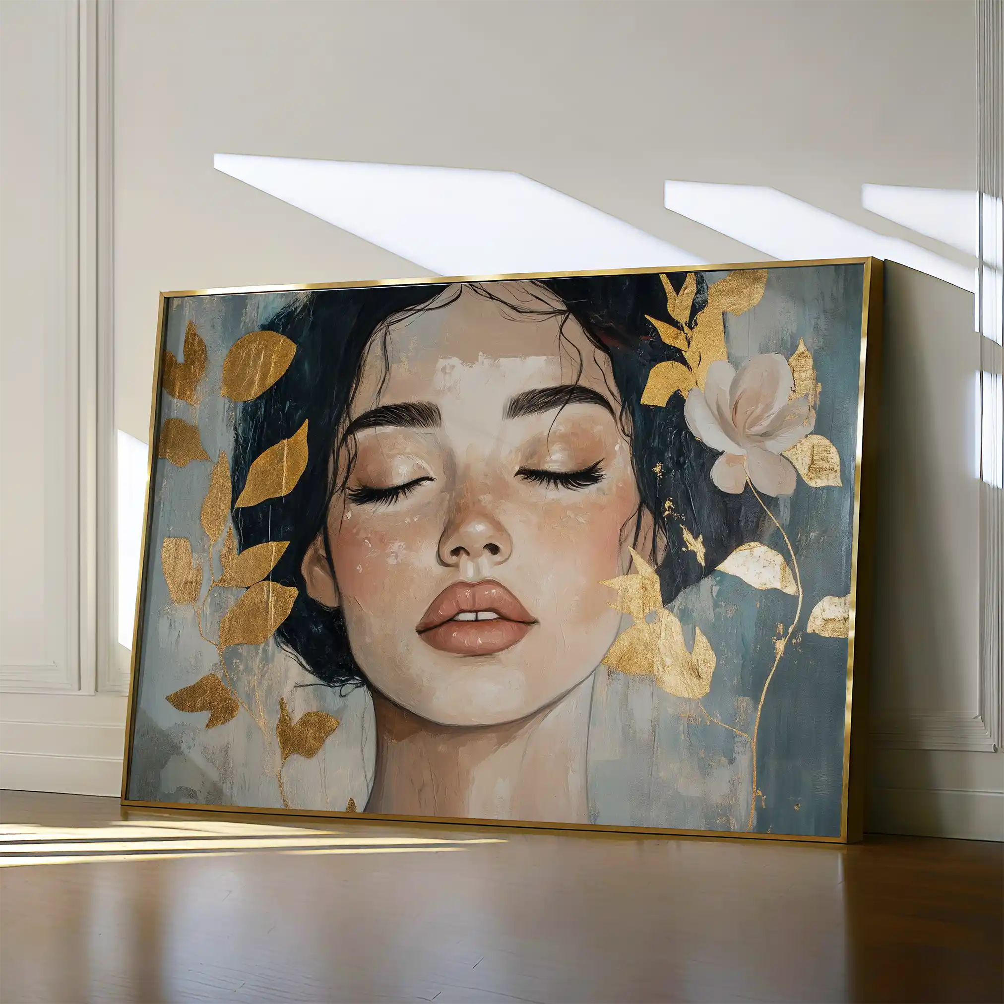 Portrait 162 Canvas Art 90 x 60 cm / Stretched on hidden frame