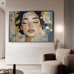 Portrait 162 Canvas Art 90 x 60 cm / Stretched on hidden frame