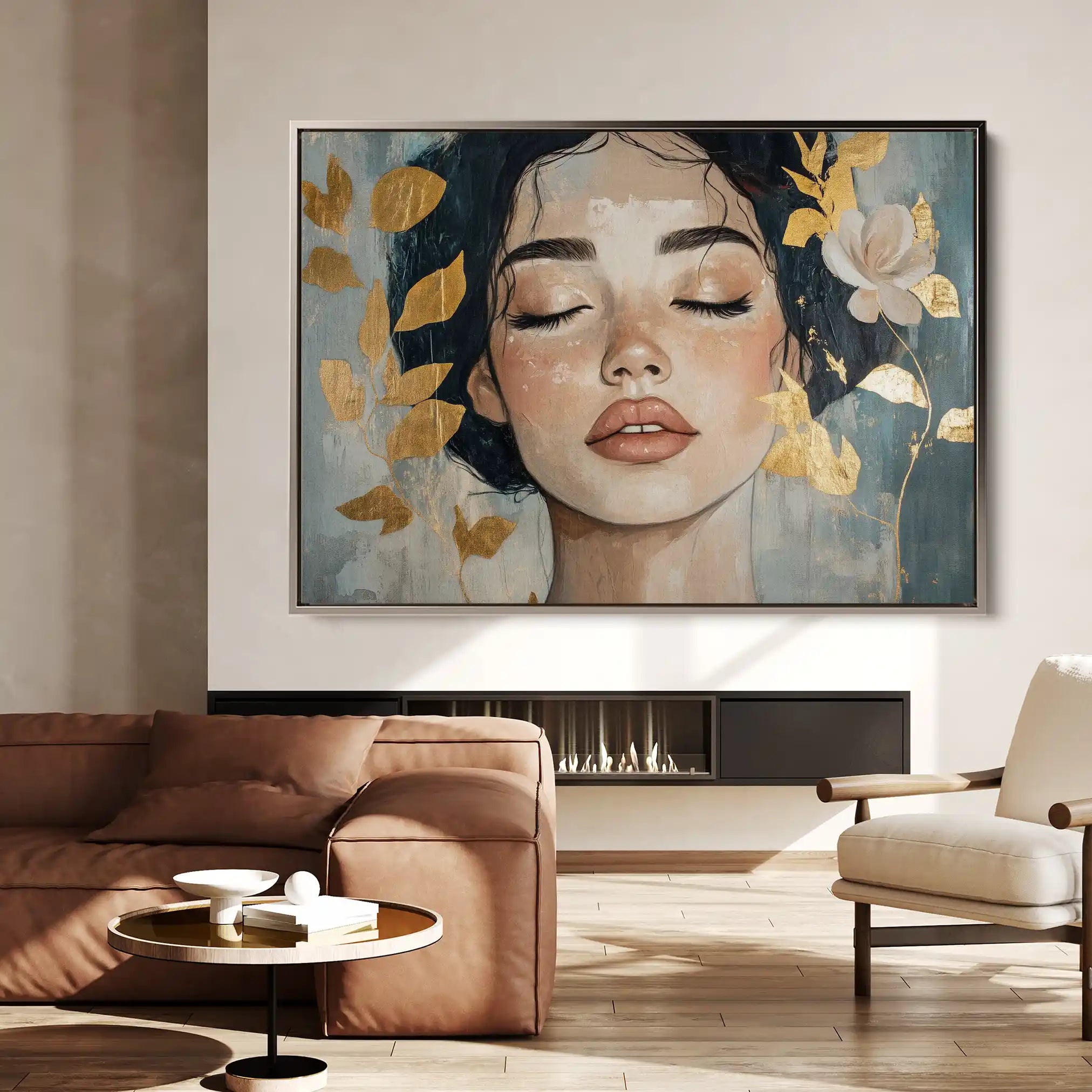 Portrait 162 Canvas Art 90 x 60 cm / Stretched on hidden frame