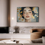 Portrait 162 Canvas Art 90 x 60 cm / Stretched on hidden frame