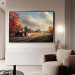 Landscape 163 Canvas Art 90 x 60 cm / Stretched on hidden frame