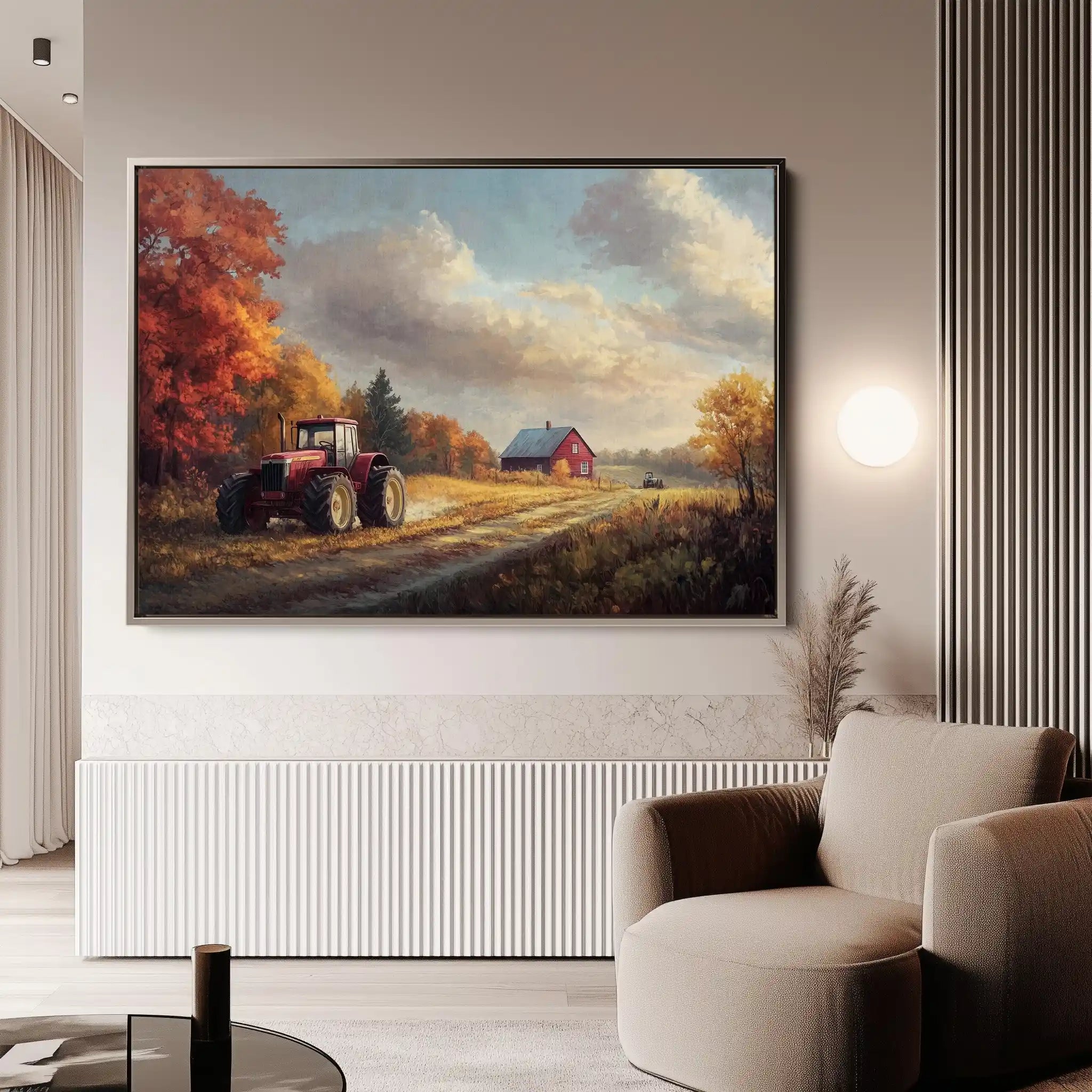 Landscape 163 Canvas Art 90 x 60 cm / Stretched on hidden frame