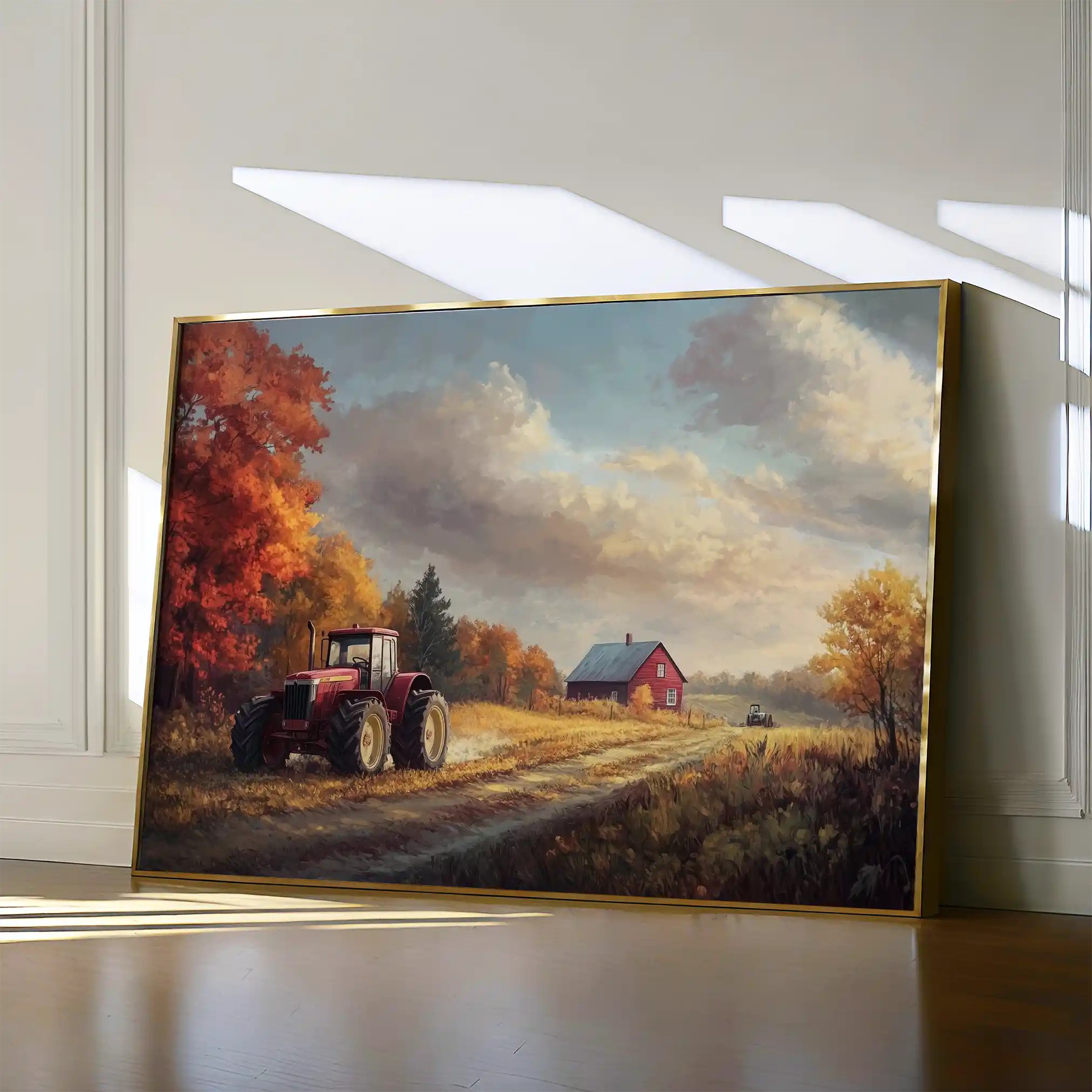 Landscape 163 Canvas Art 90 x 60 cm / Stretched on hidden frame