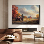 Landscape 163 Canvas Art 90 x 60 cm / Stretched on hidden frame