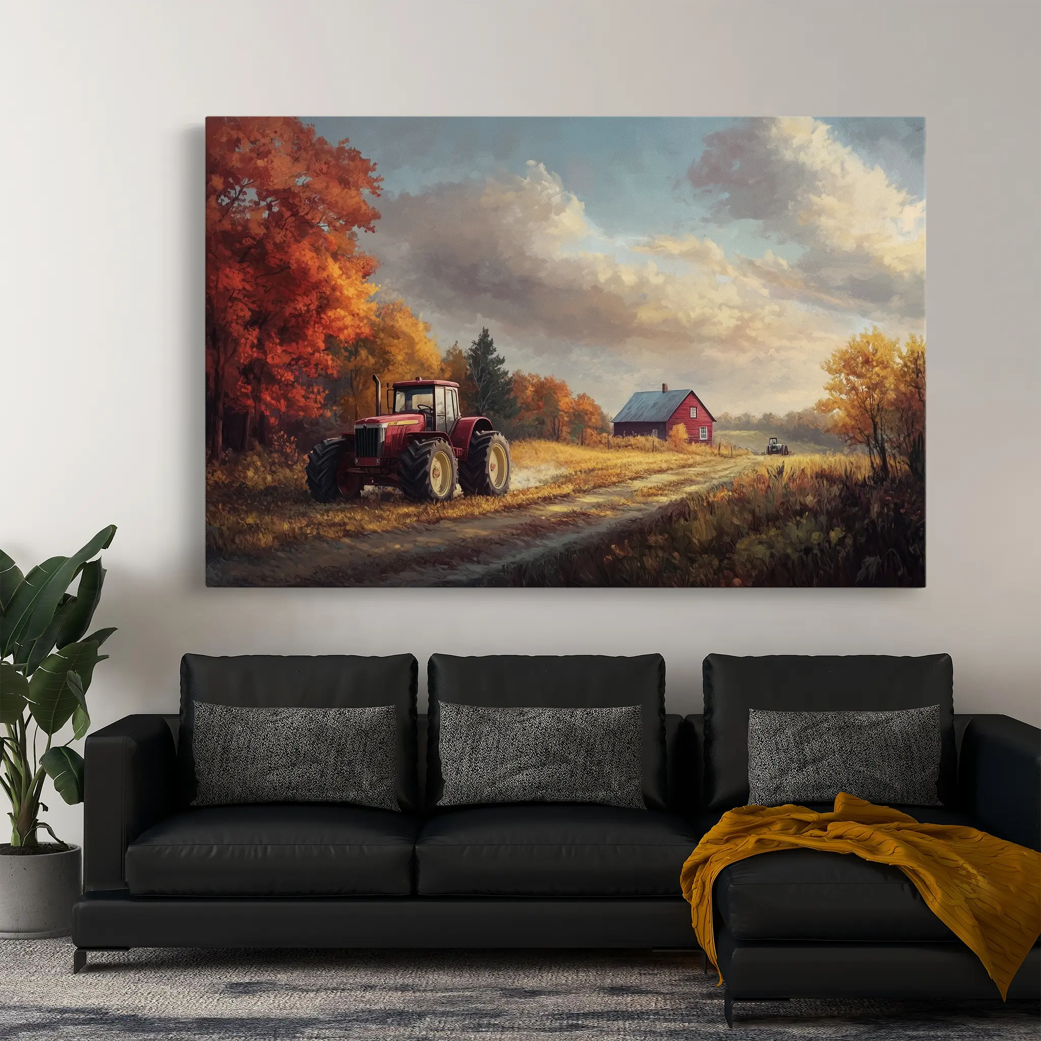 Landscape Canvas Wall Art WAD163-L 90 x 60 cm / Stretched on hidden frame