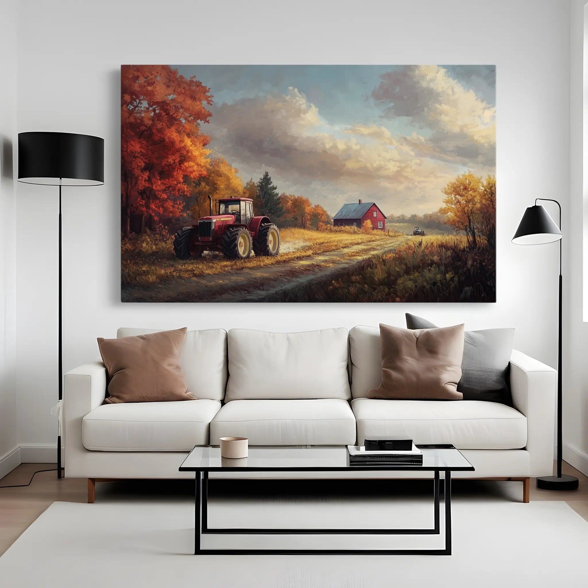 Landscape Canvas Wall Art WAD163-L 90 x 60 cm / Stretched on hidden frame