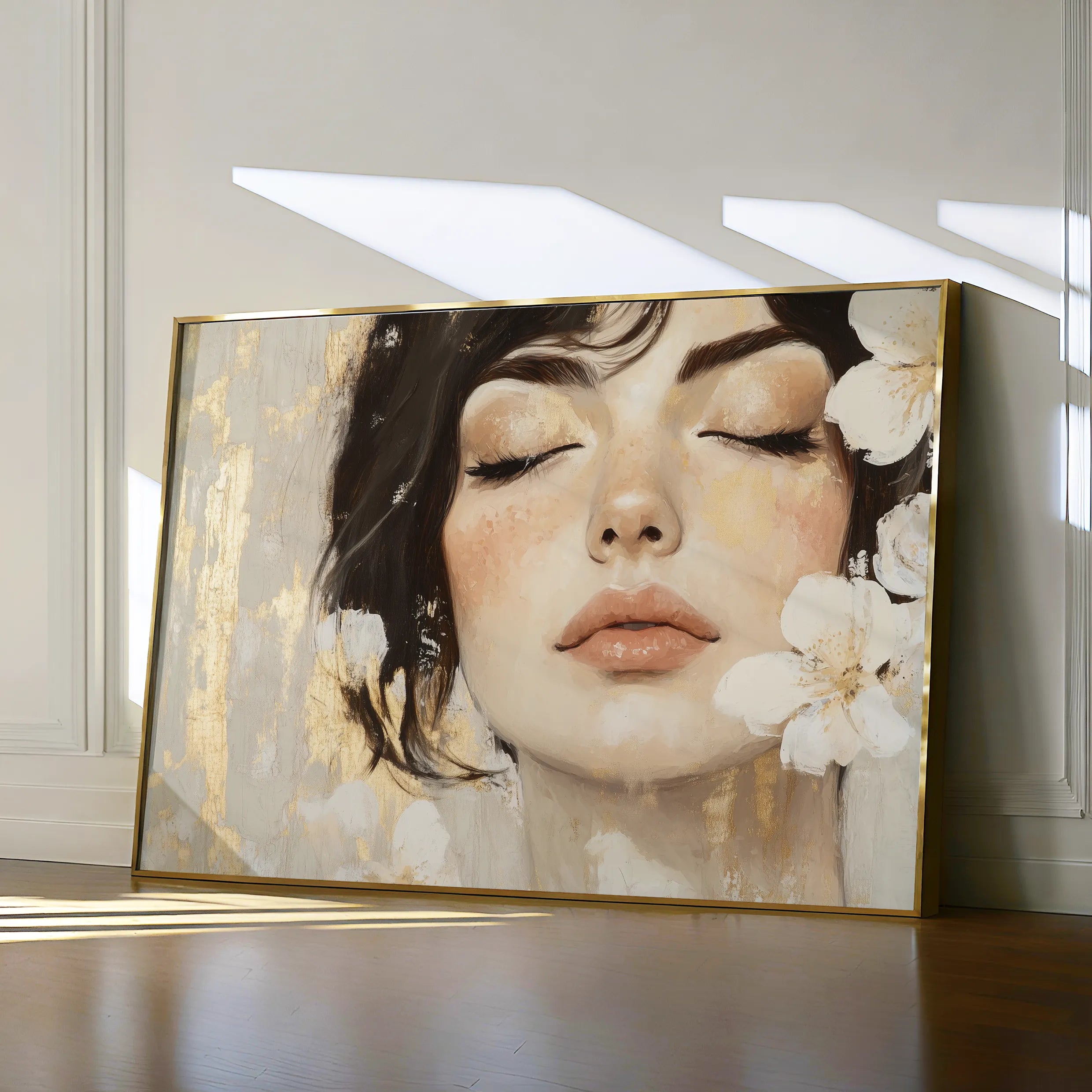 Portrait Canvas Wall Art WAD163-P 90 x 60 cm / Stretched on hidden frame
