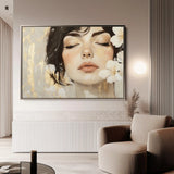 Portrait 163 Canvas Art 90 x 60 cm / Stretched on hidden frame