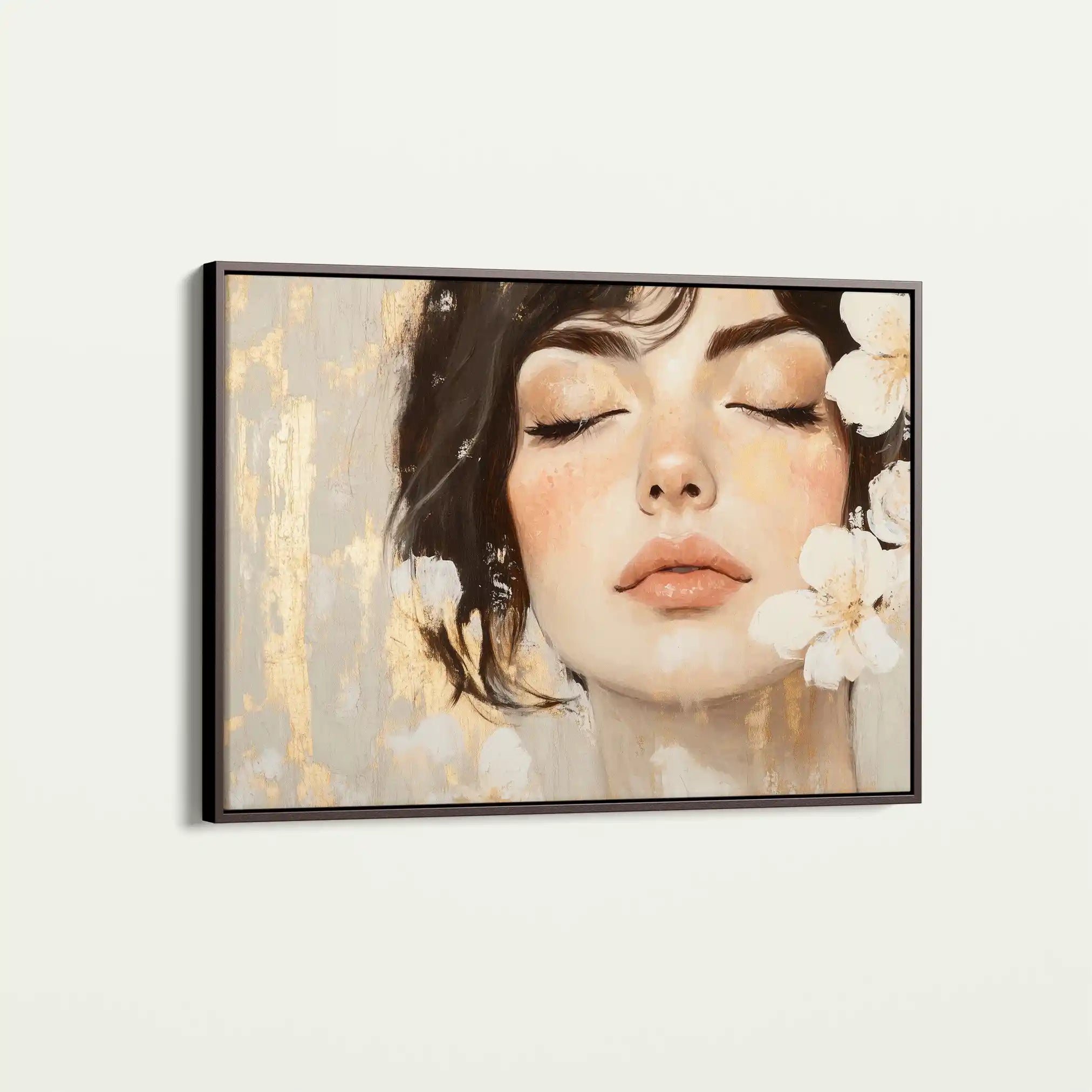 Portrait 163 Canvas Art 90 x 60 cm / Stretched on hidden frame