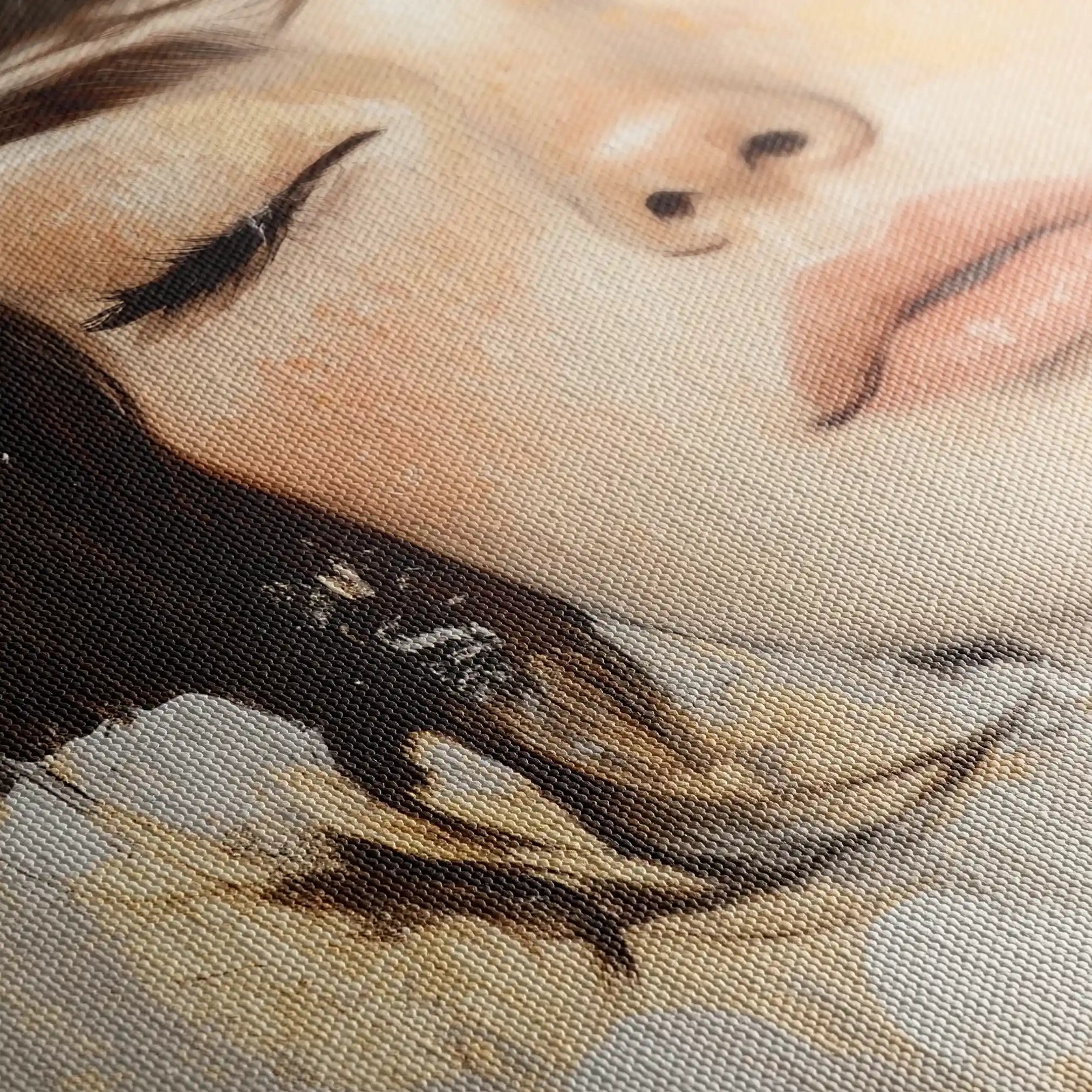 Portrait 163 Canvas Art 90 x 60 cm / Stretched on hidden frame