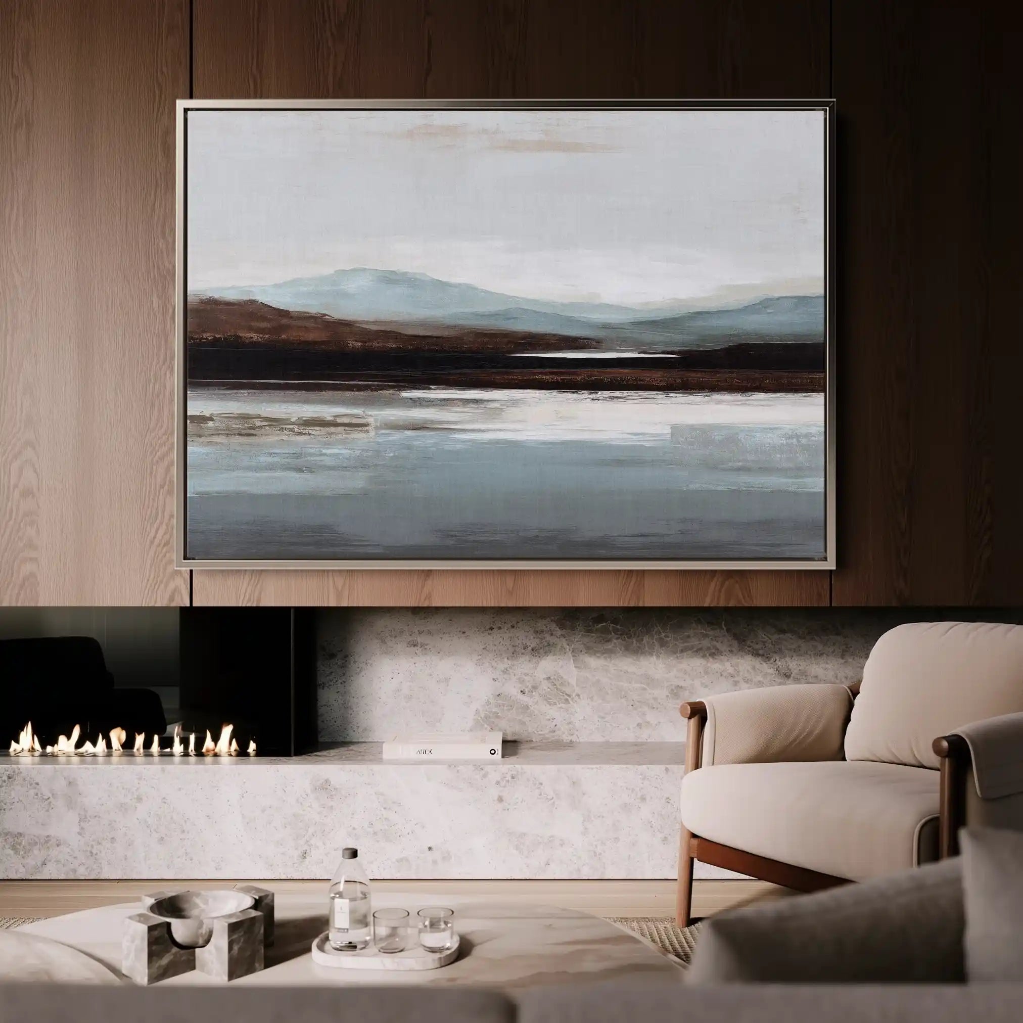 Abstract 1633 Canvas Art 60 x 40 cm / Stretched on hidden frame