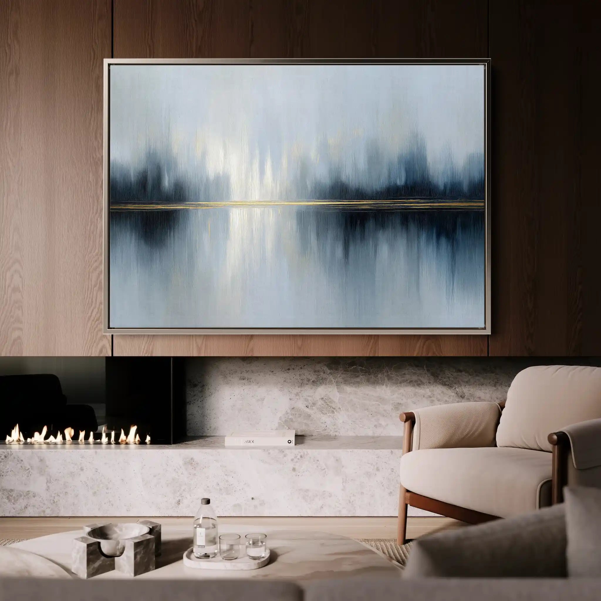 Abstract 1635 Canvas Art 60 x 40 cm / Stretched on hidden frame