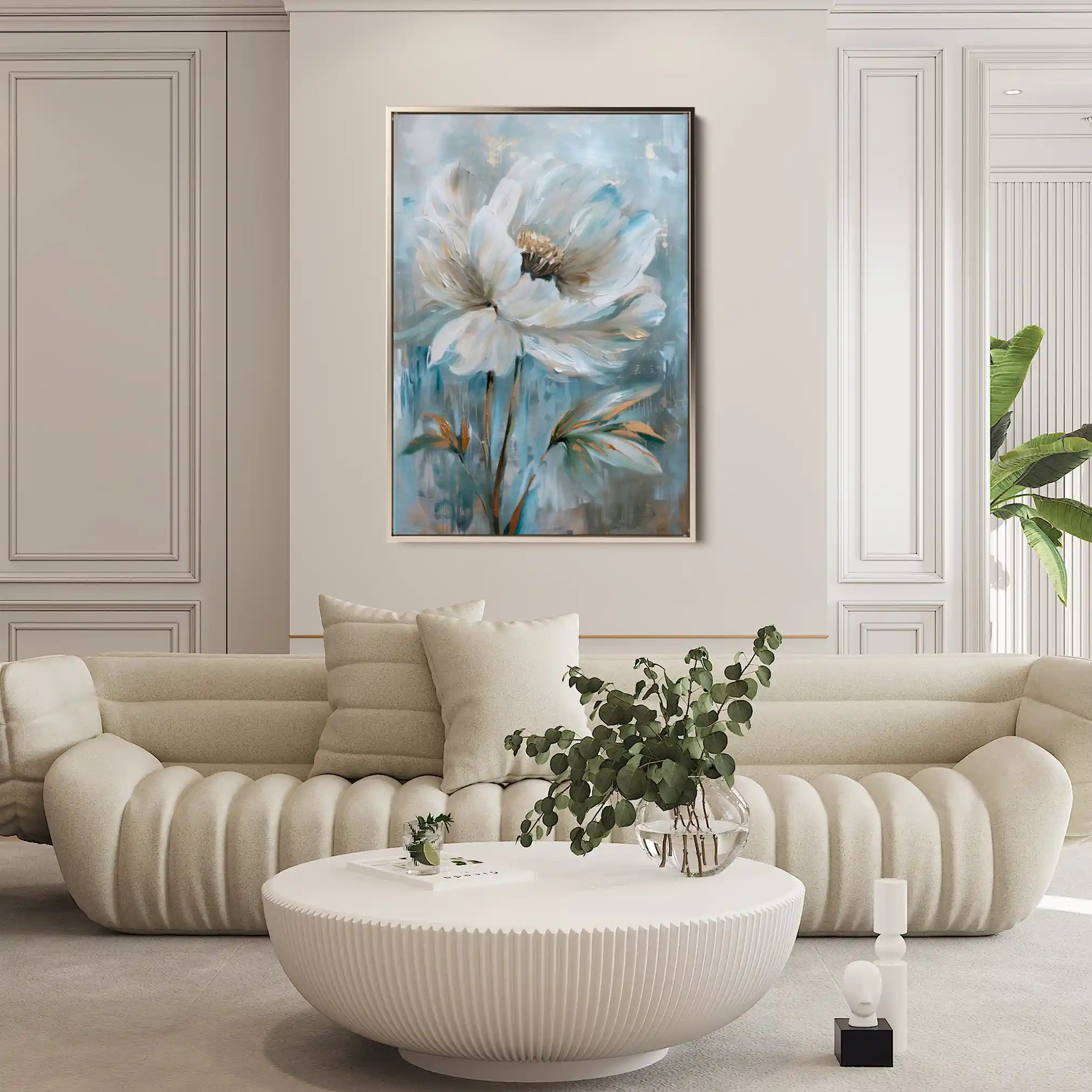 Floral Canvas Wall Art WAD164-F 90 x 60 cm / Stretched on hidden frame