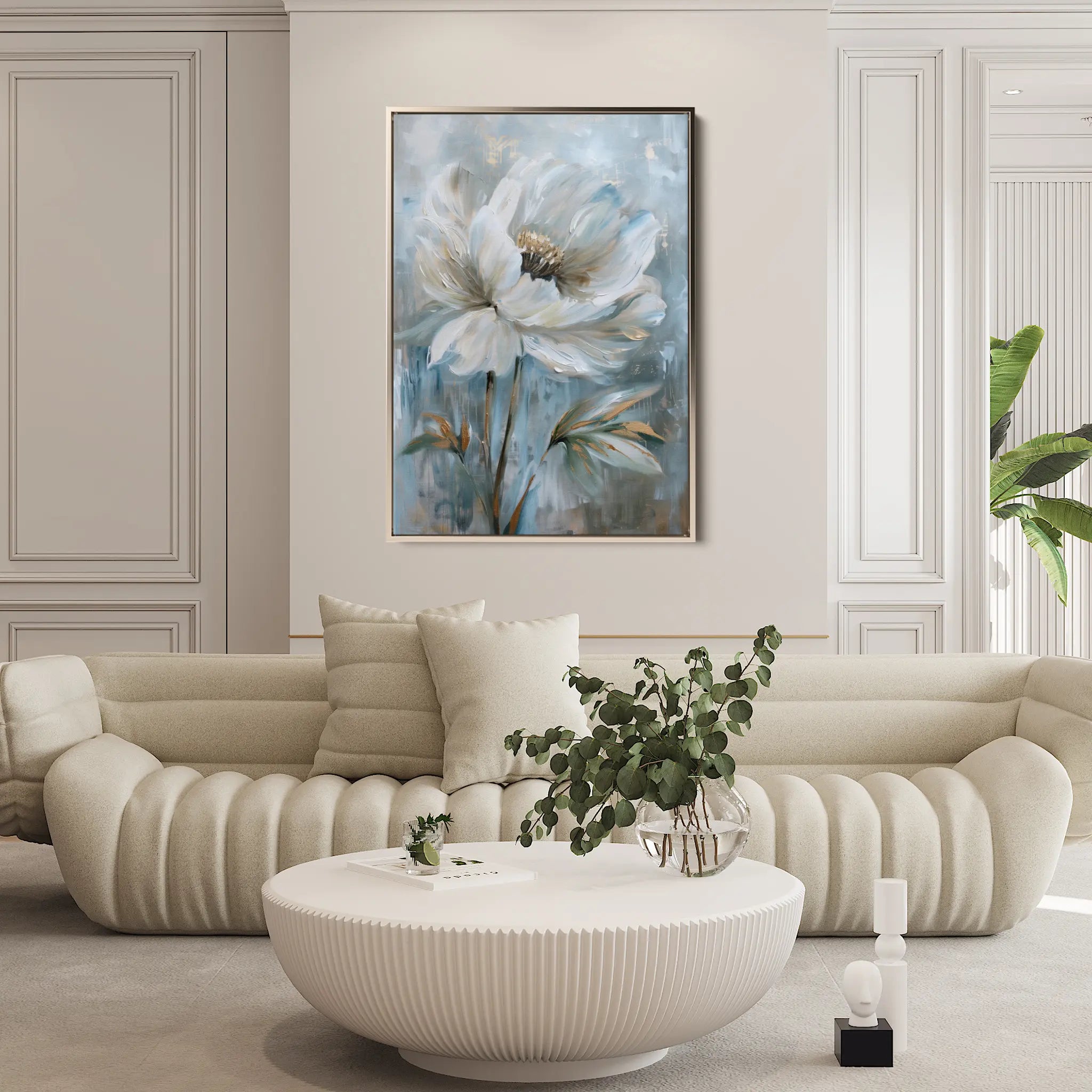 Floral Canvas Wall Art WAD164-F 90 x 60 cm / Stretched on hidden frame