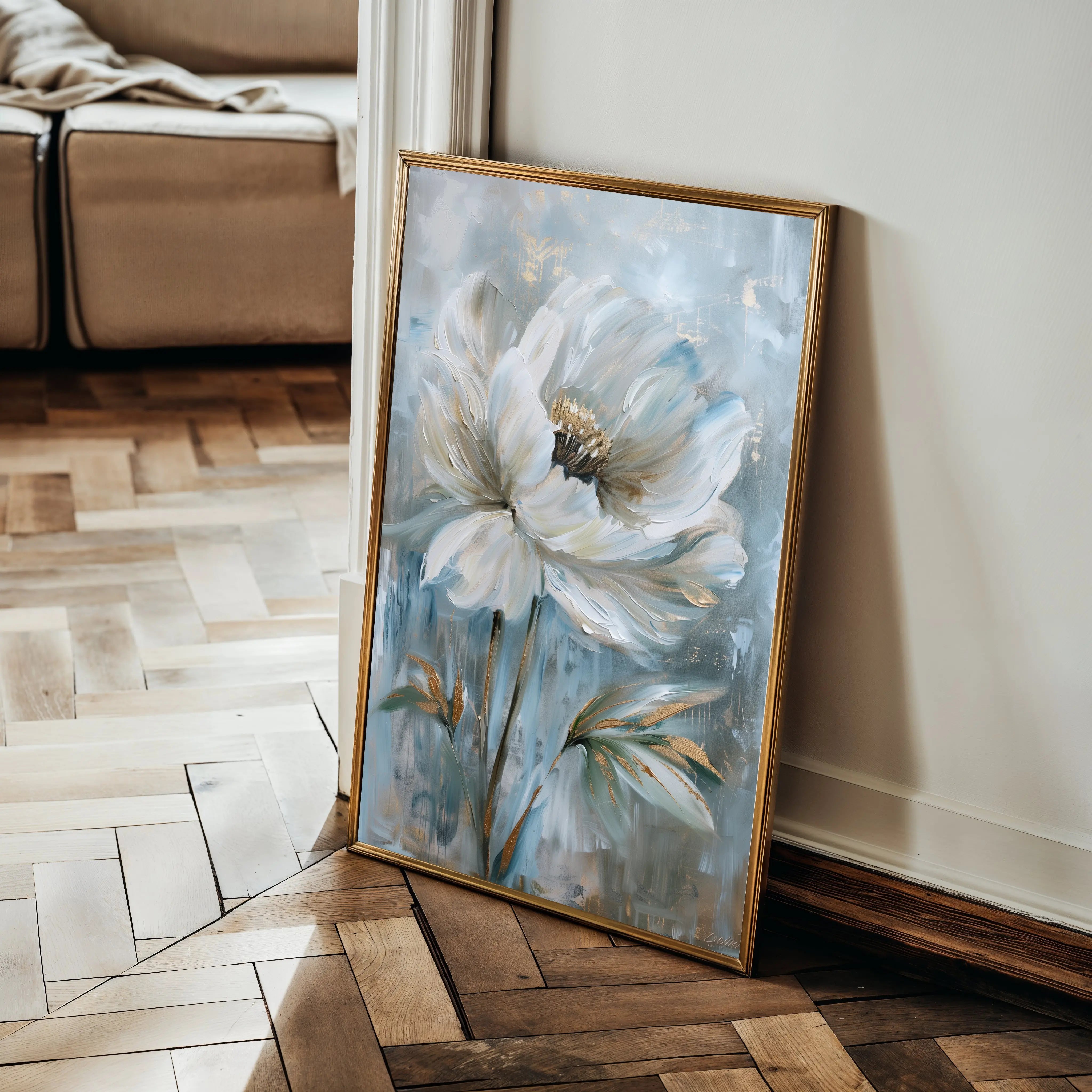 Floral Canvas Wall Art WAD164-F 90 x 60 cm / Stretched on hidden frame