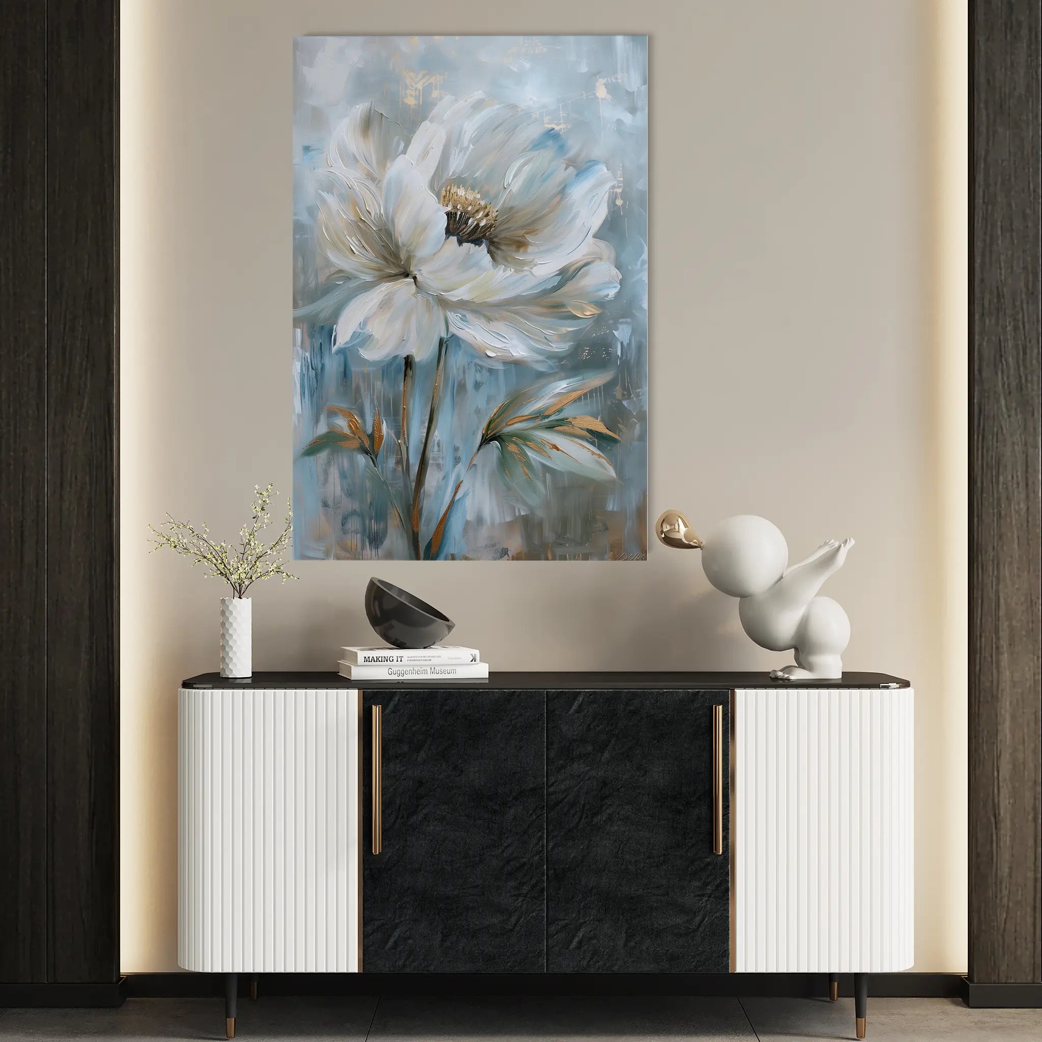 Floral Canvas Wall Art WAD164-F 90 x 60 cm / Stretched on hidden frame