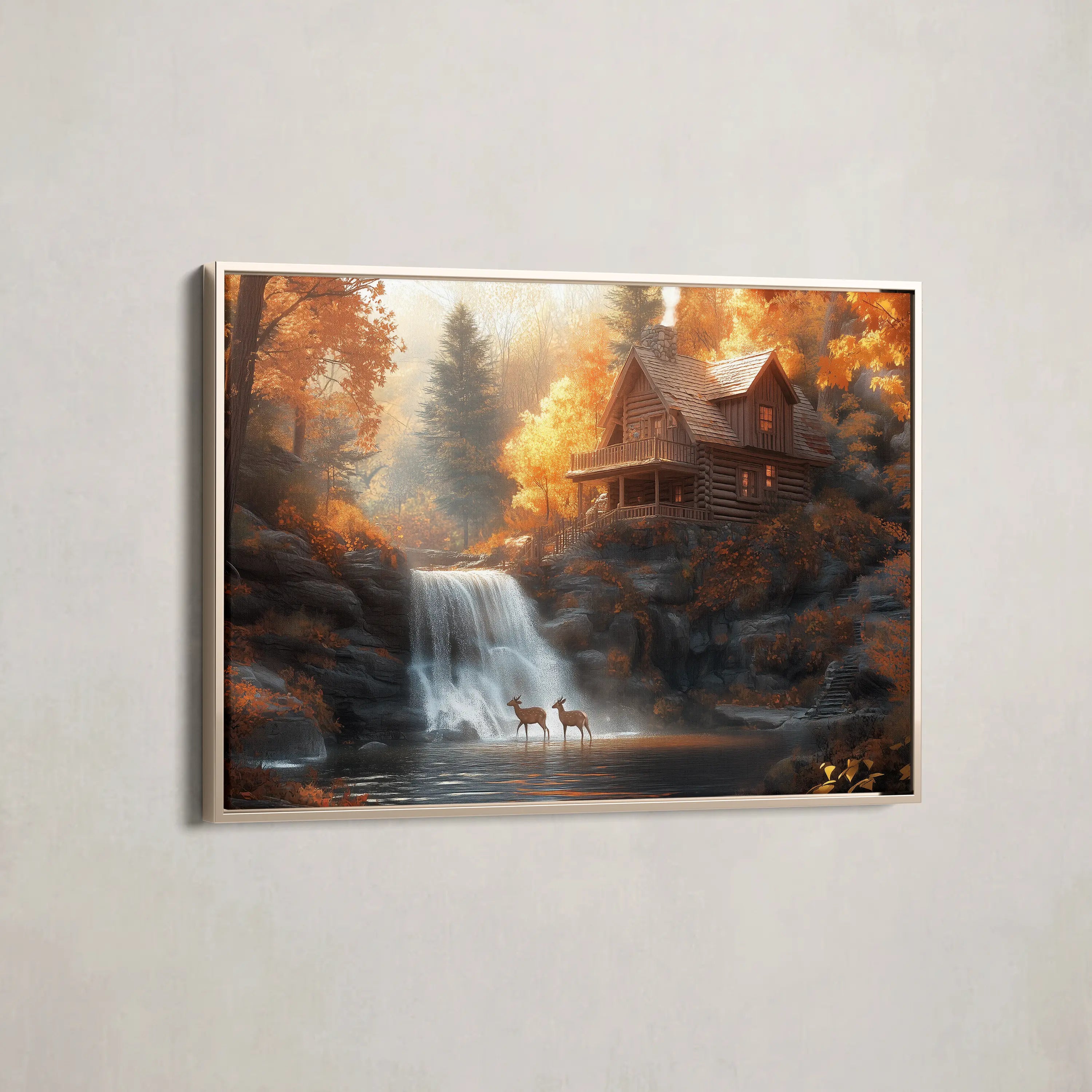 Landscape Canvas Wall Art WAD164-L 90 x 60 cm / Stretched on hidden frame