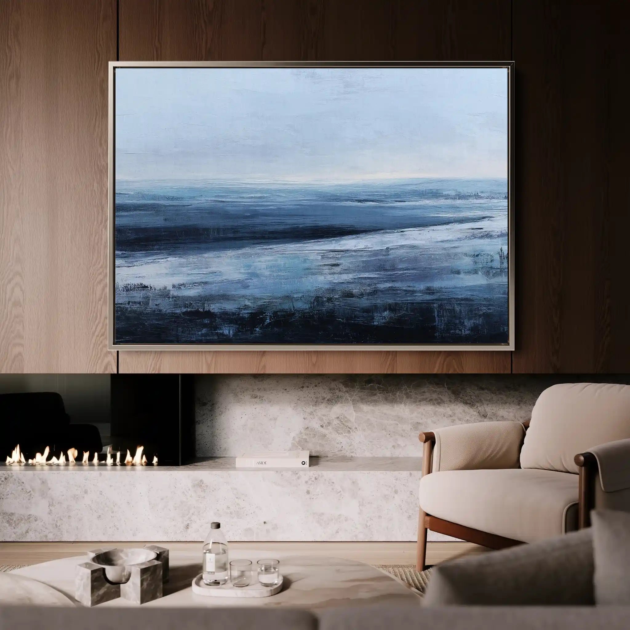 Abstract 1641 Canvas Art 60 x 40 cm / Stretched on hidden frame