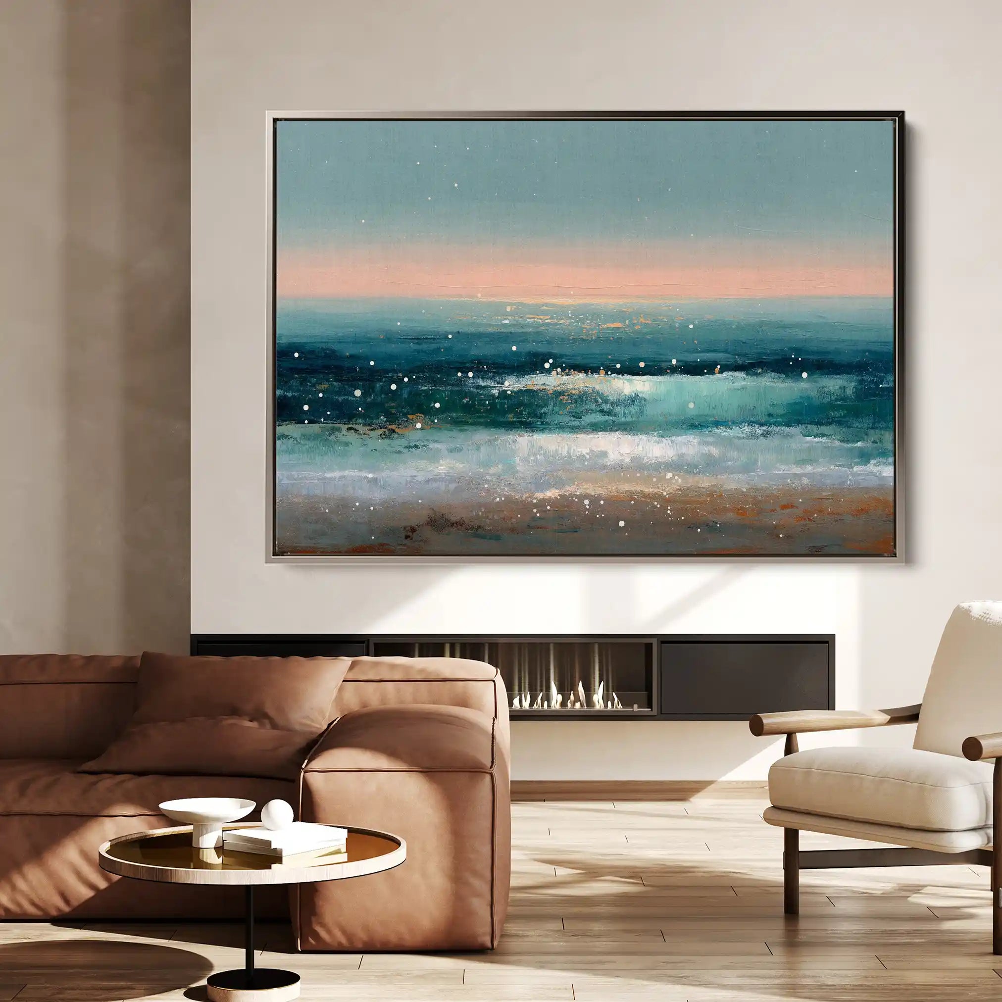 Abstract 1645 Canvas Art 60 x 40 cm / Stretched on hidden frame
