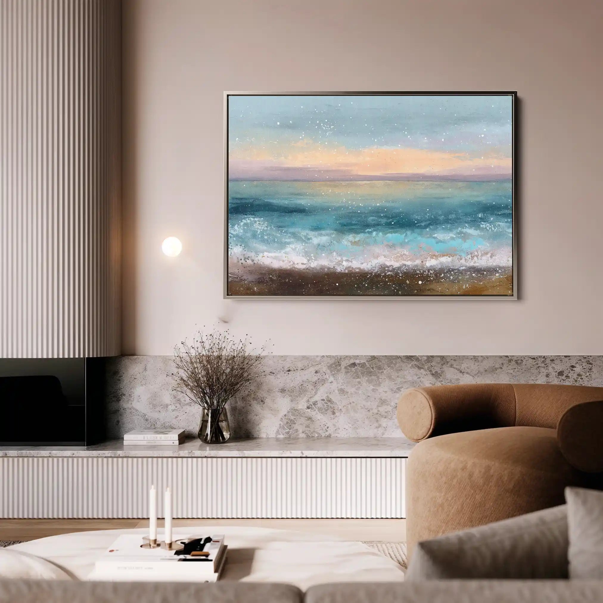 Abstract 1646 Canvas Art 60 x 40 cm / Stretched on hidden frame