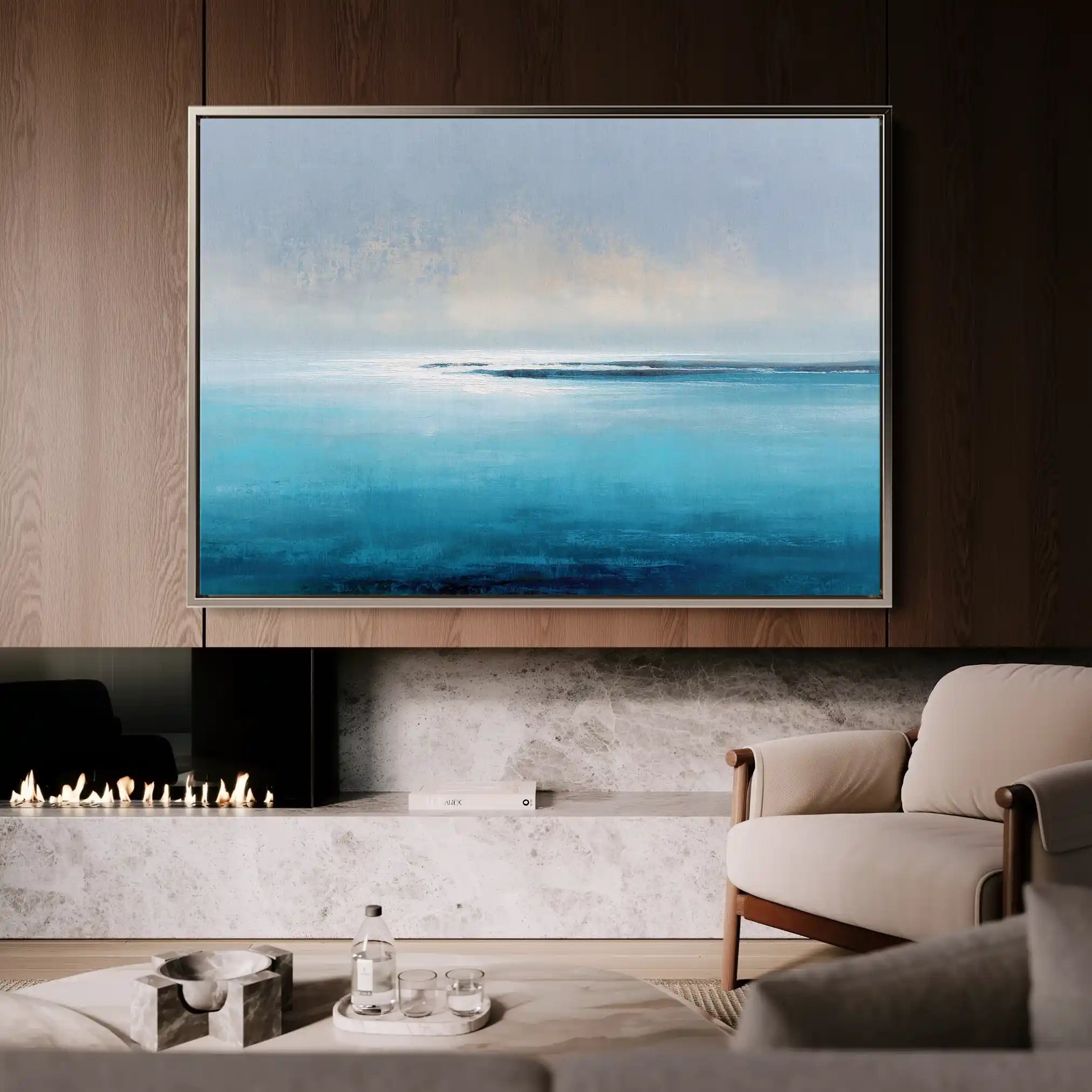 Abstract 1649 Canvas Art 60 x 40 cm / Stretched on hidden frame
