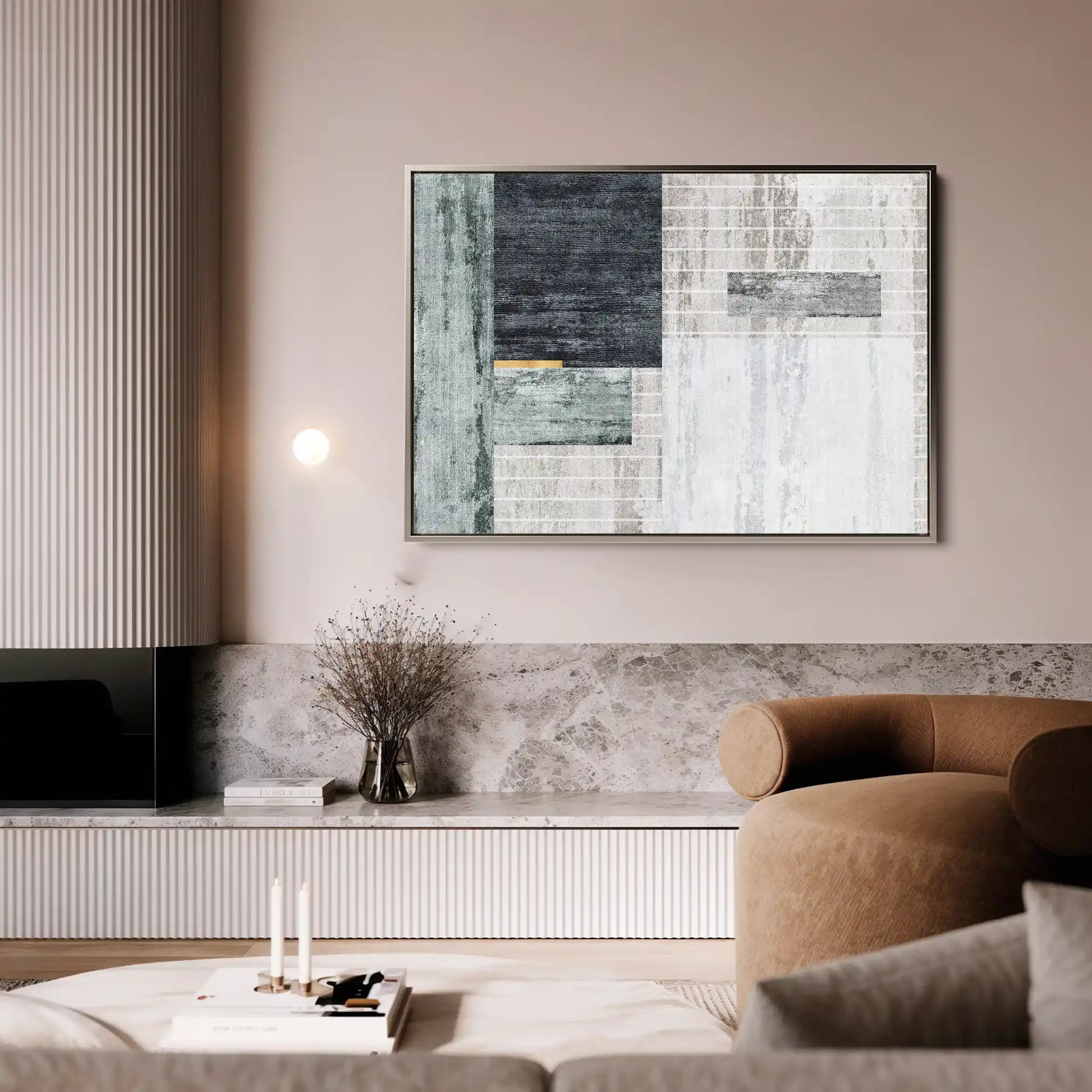 Abstract 165 Canvas Art 60 x 40 cm / Stretched on hidden frame