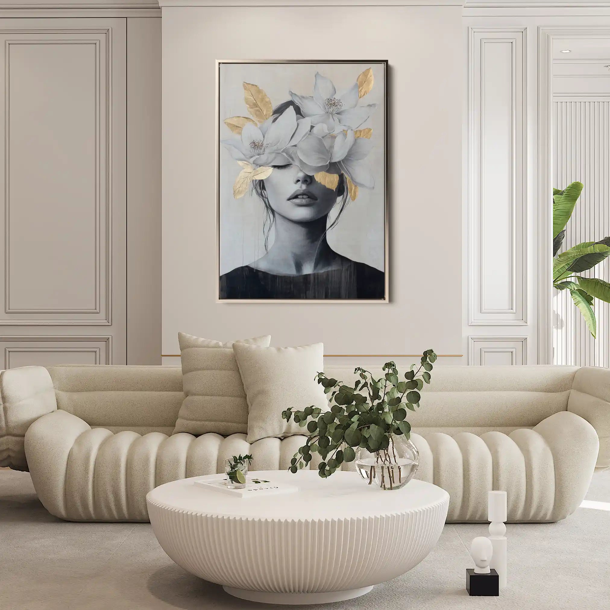 Portrait 165 Canvas Art 90 x 60 cm / Stretched on hidden frame