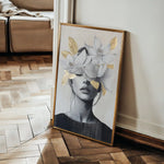 Portrait 165 Canvas Art 90 x 60 cm / Stretched on hidden frame