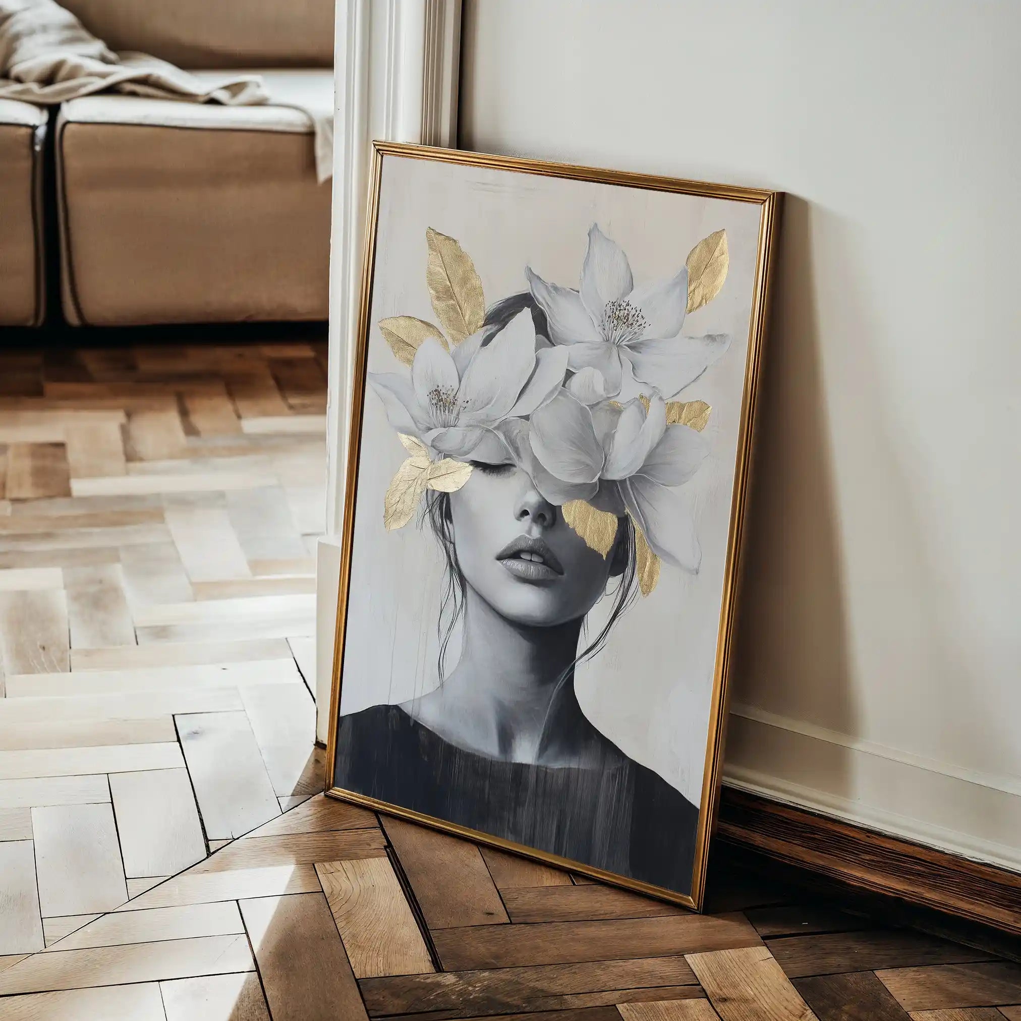 Portrait 165 Canvas Art 90 x 60 cm / Stretched on hidden frame