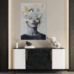 Portrait 165 Canvas Art 90 x 60 cm / Stretched on hidden frame