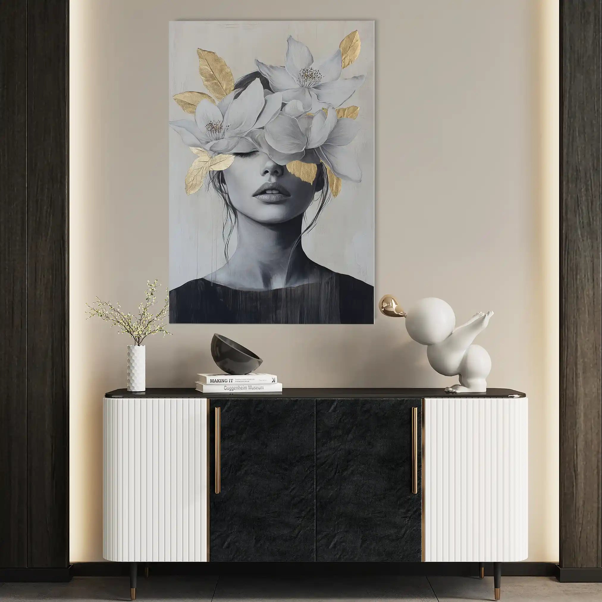 Portrait 165 Canvas Art 90 x 60 cm / Stretched on hidden frame