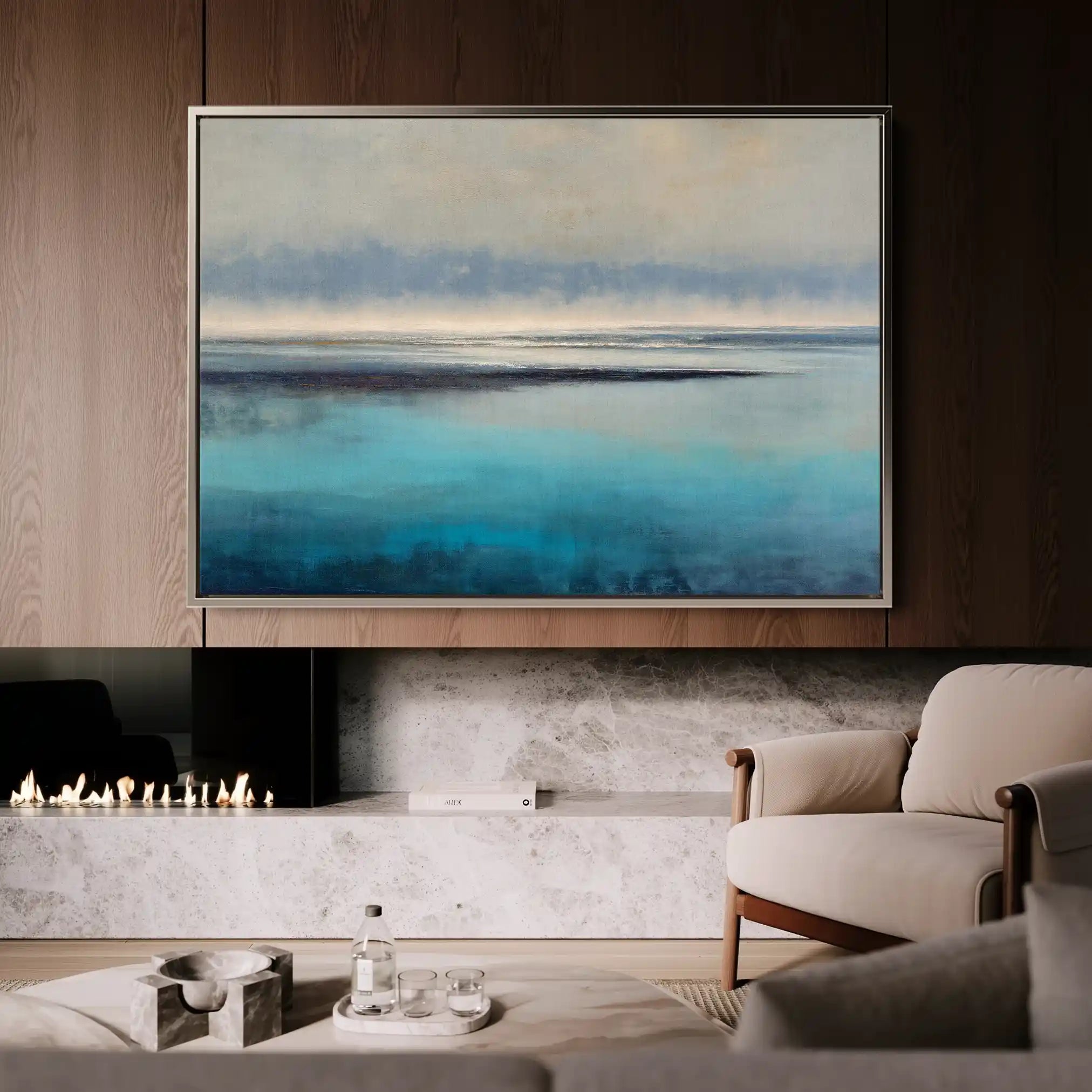 Abstract 1650 Canvas Art 60 x 40 cm / Stretched on hidden frame
