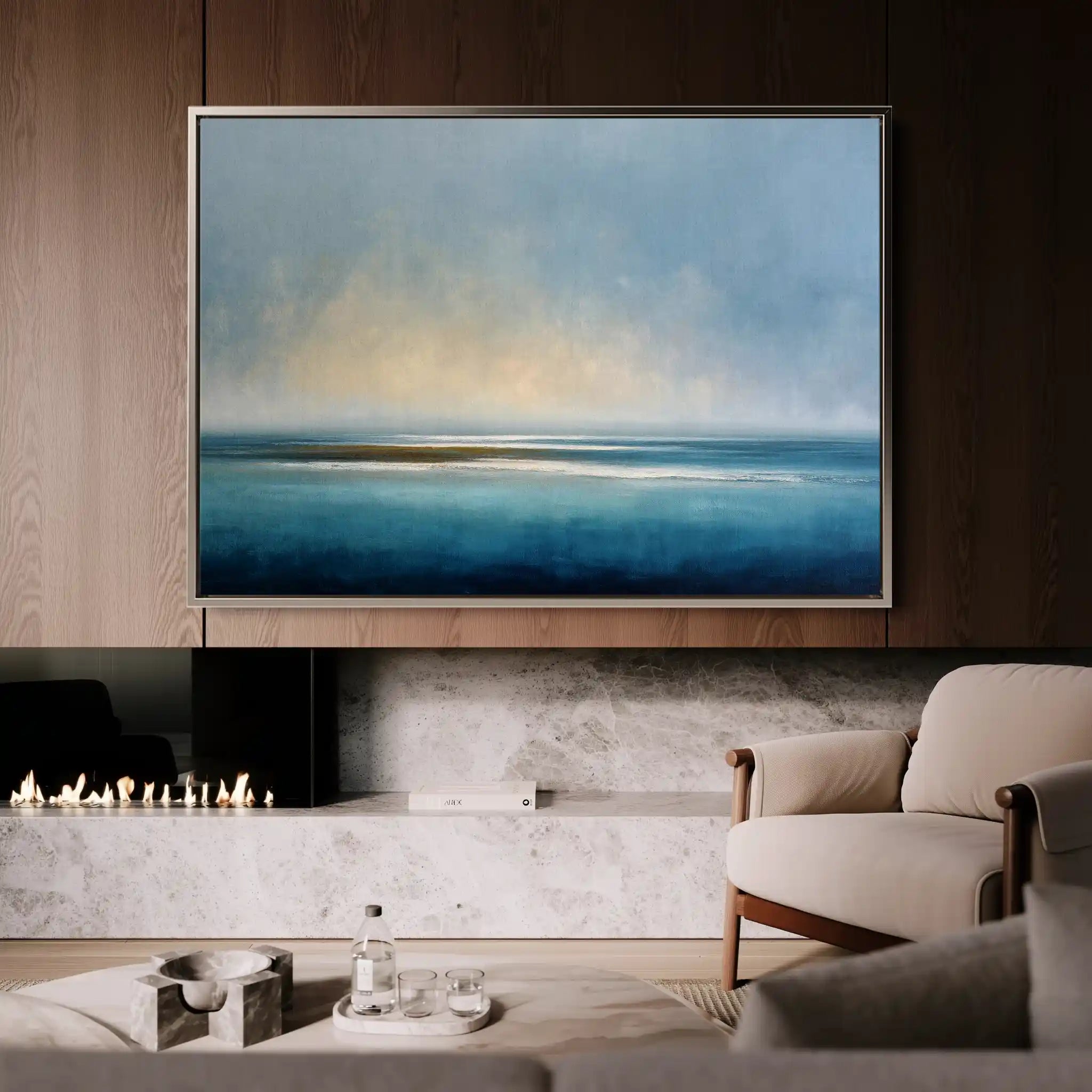 Abstract 1651 Canvas Art 60 x 40 cm / Stretched on hidden frame