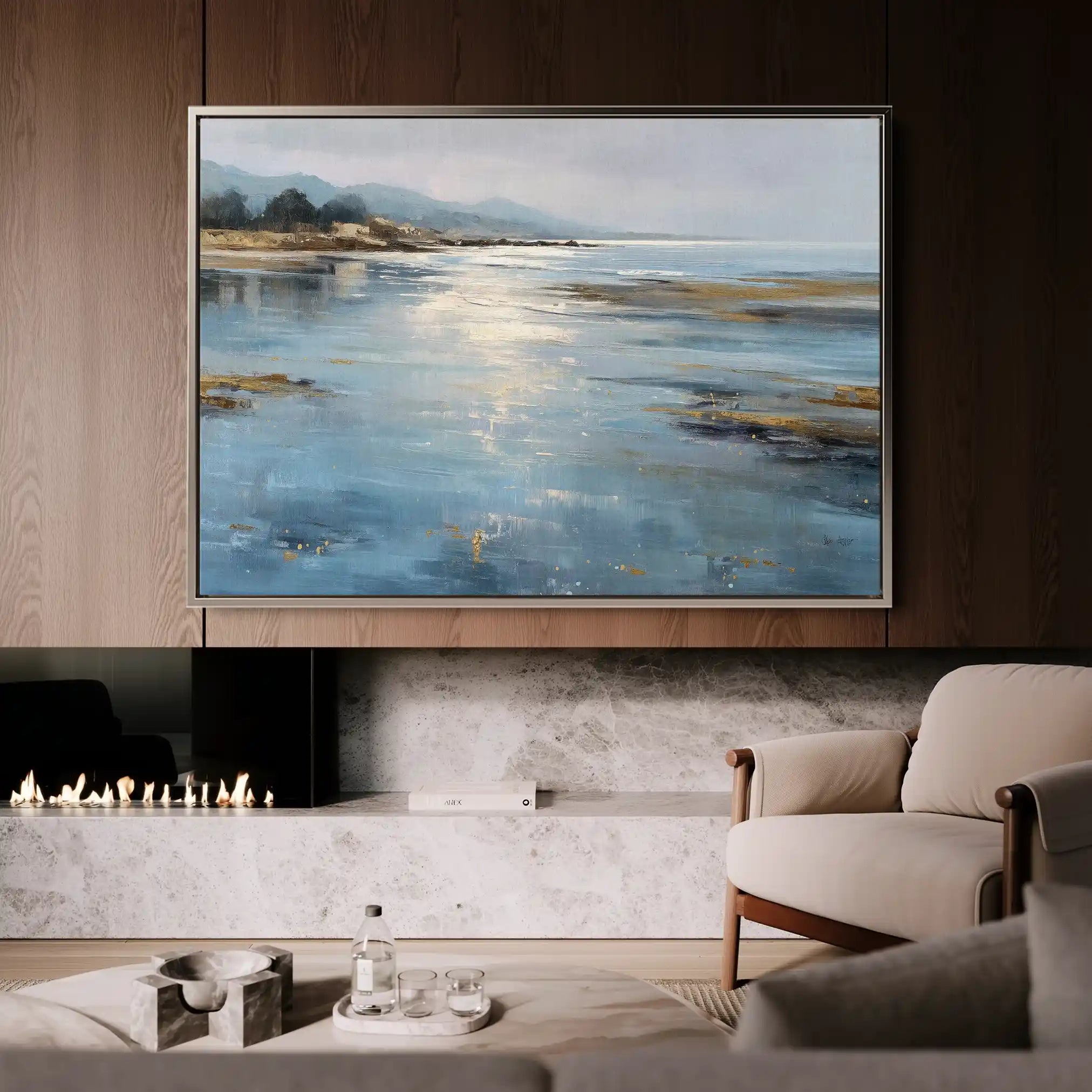 Abstract 1652 Canvas Art 60 x 40 cm / Stretched on hidden frame