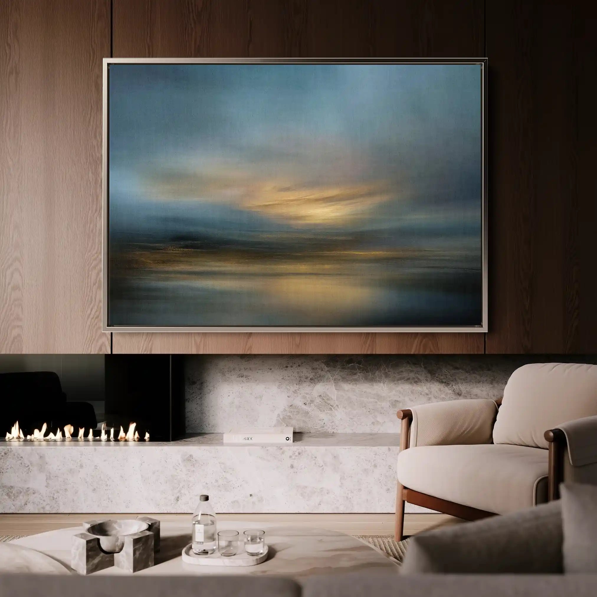 Abstract 1655 Canvas Art 60 x 40 cm / Stretched on hidden frame