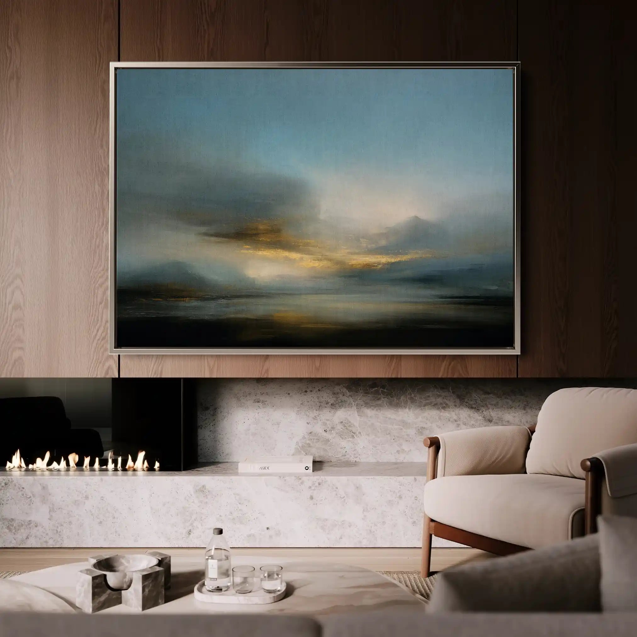 Abstract 1656 Canvas Art 60 x 40 cm / Stretched on hidden frame