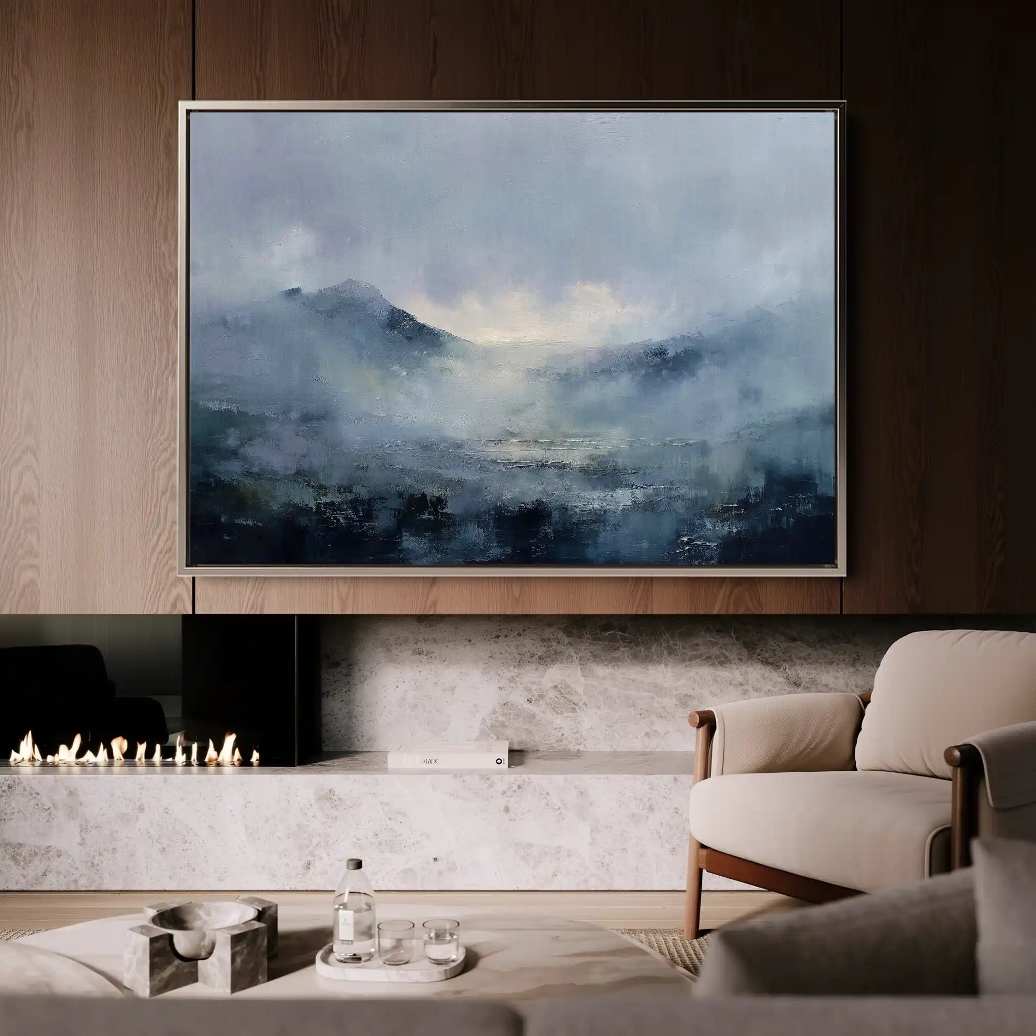 Abstract 1659 Canvas Art 60 x 40 cm / Stretched on hidden frame