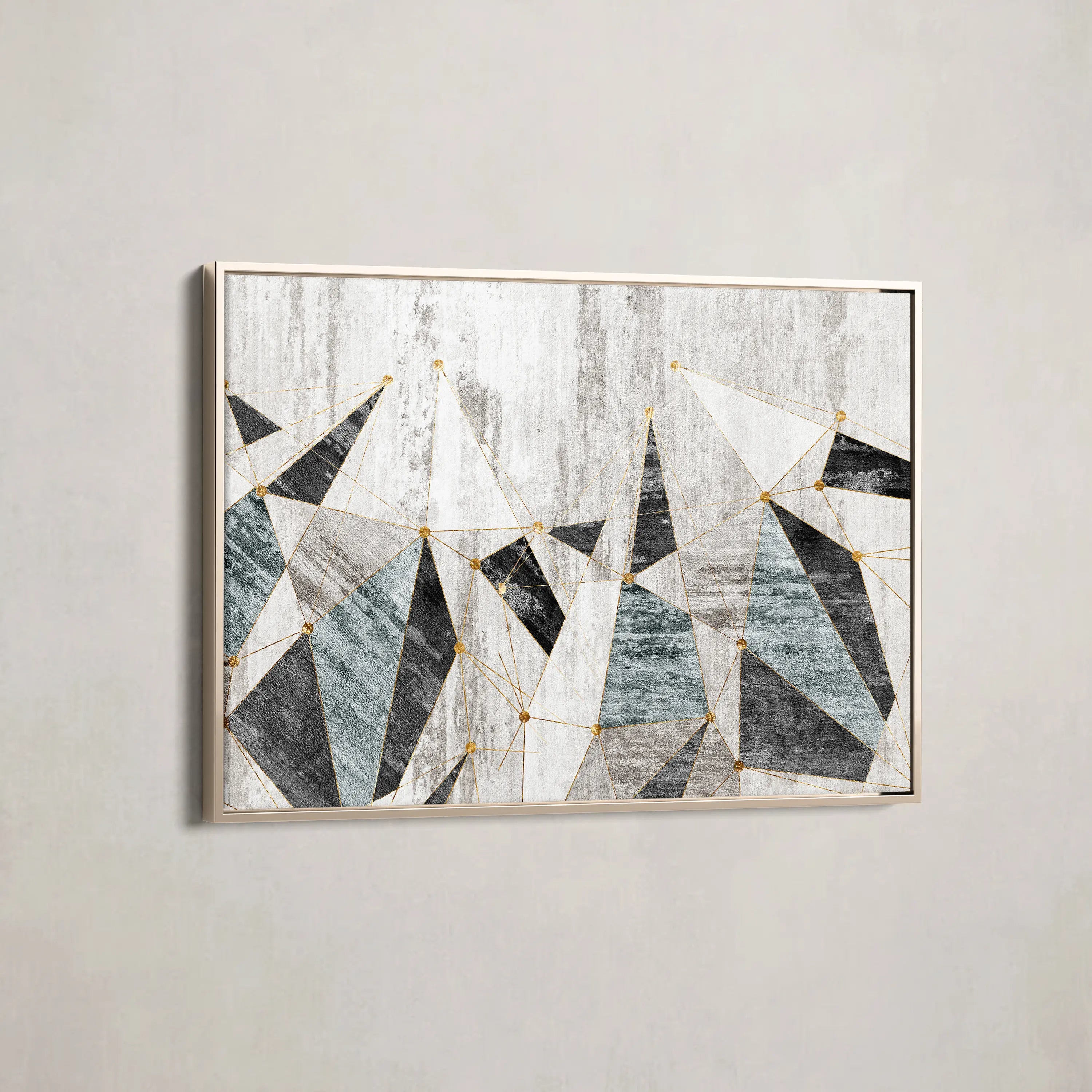 Abstract Canvas Wall Art WAD166-A 90 x 60 cm / Stretched on hidden frame