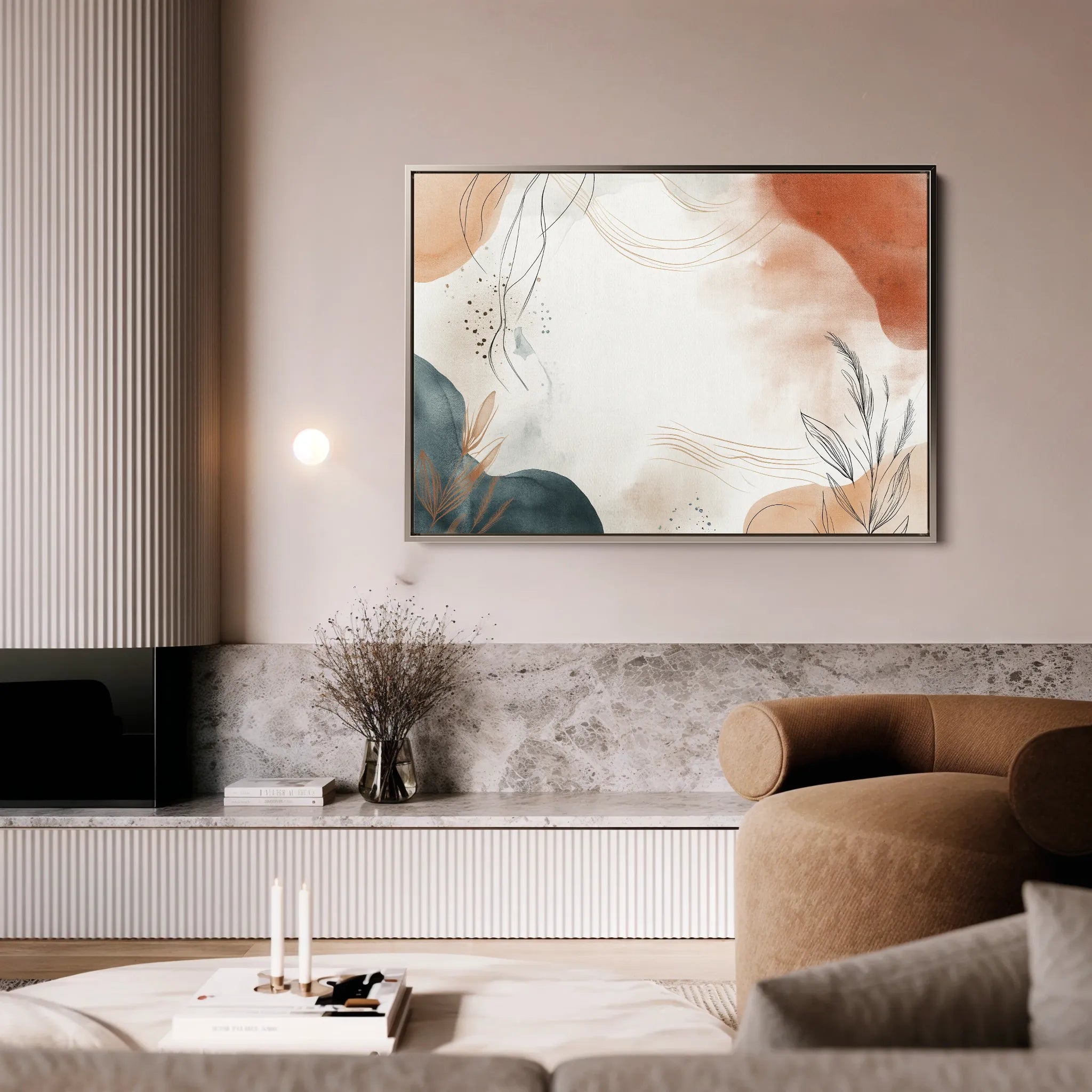 Boho Canvas Wall Art WAD166-BH 90 x 60 cm / Stretched on hidden frame