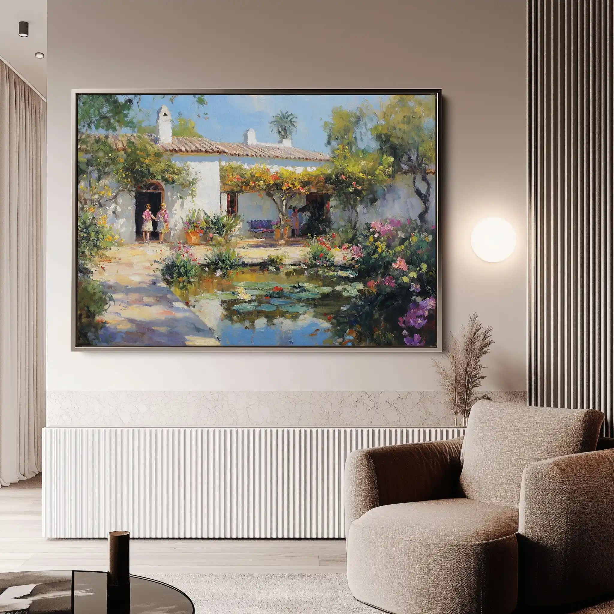 Landscape 166 Canvas Art 90 x 60 cm / Stretched on hidden frame