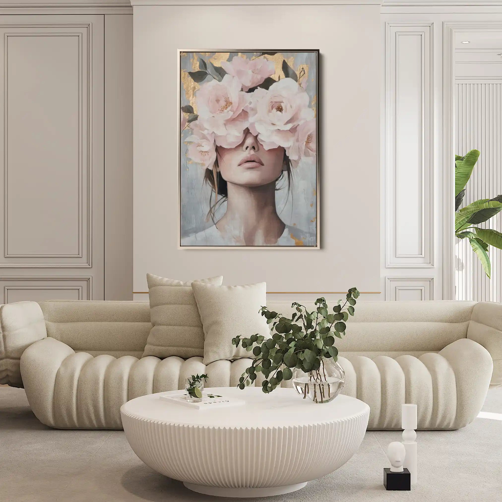 Portrait 166 Canvas Art 90 x 60 cm / Stretched on hidden frame