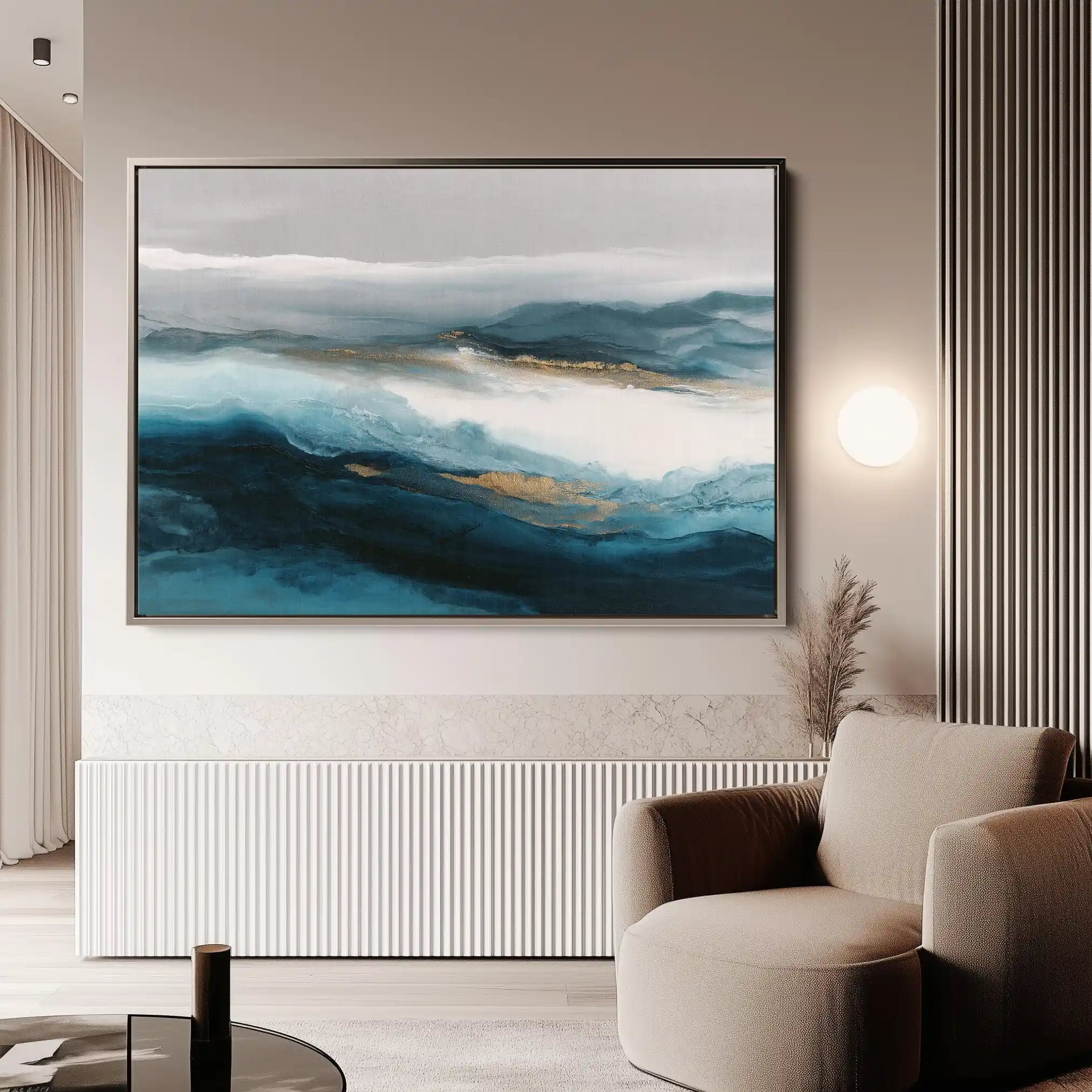 Abstract 1660 Canvas Art 60 x 40 cm / Stretched on hidden frame