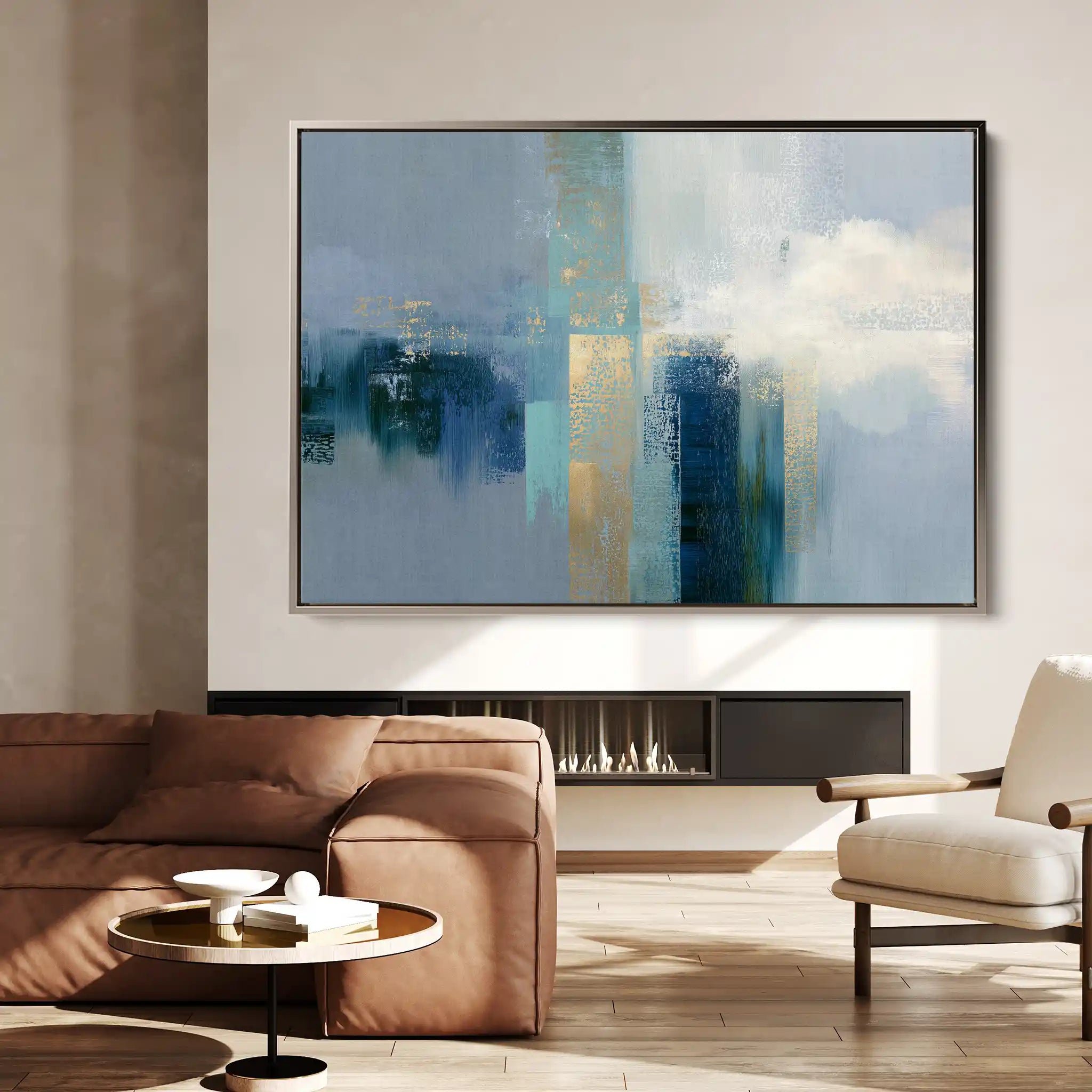 Abstract 1664 Canvas Art 60 x 40 cm / Stretched on hidden frame
