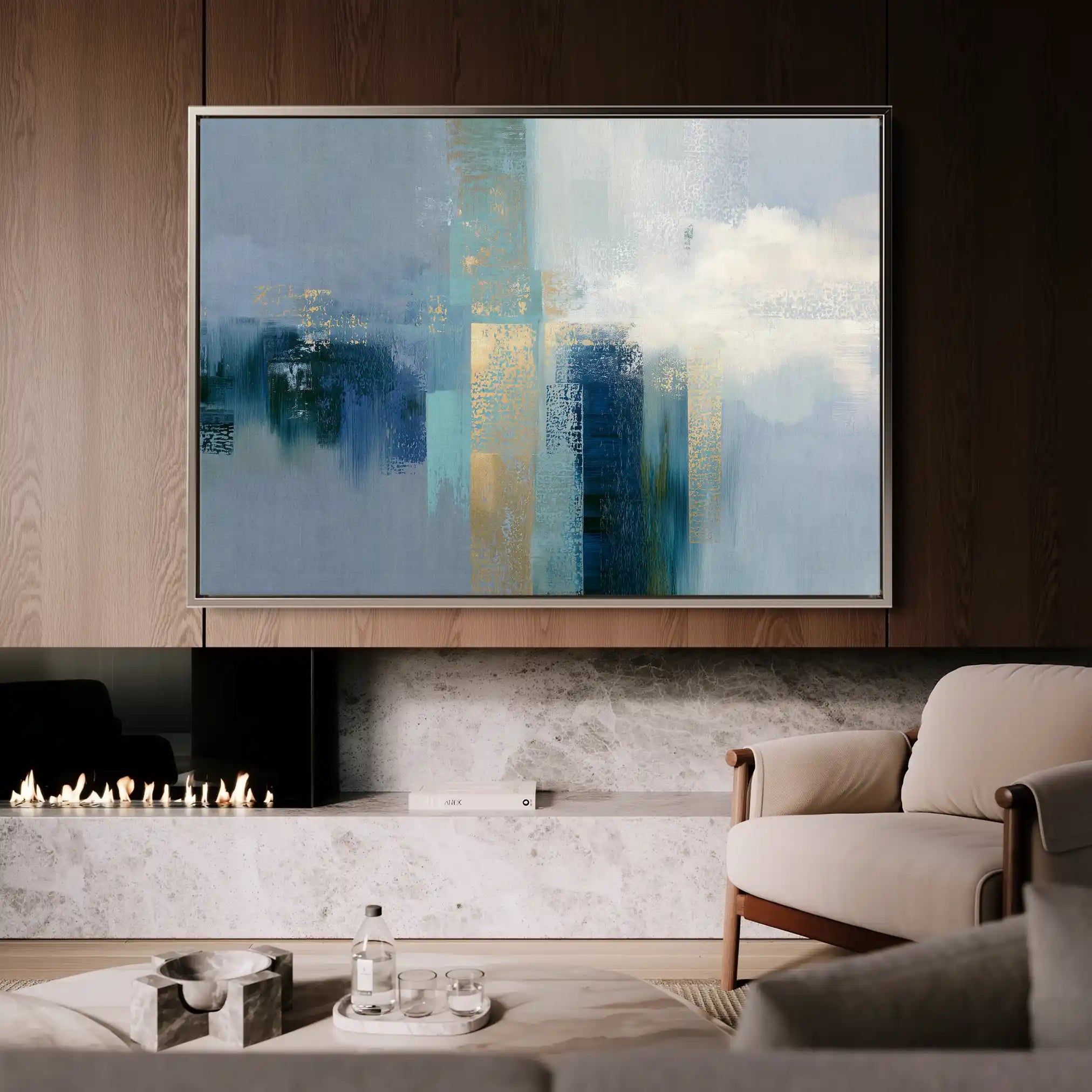Abstract 1664 Canvas Art 60 x 40 cm / Stretched on hidden frame