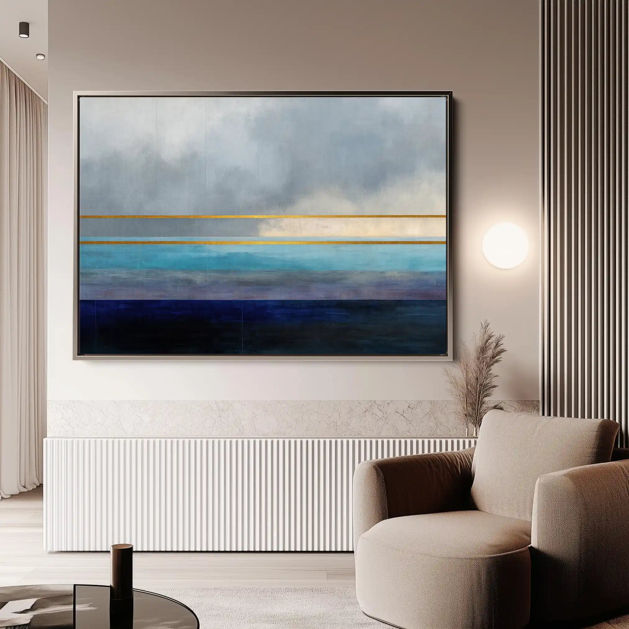 Abstract 1666 Canvas Art 60 x 40 cm / Stretched on hidden frame