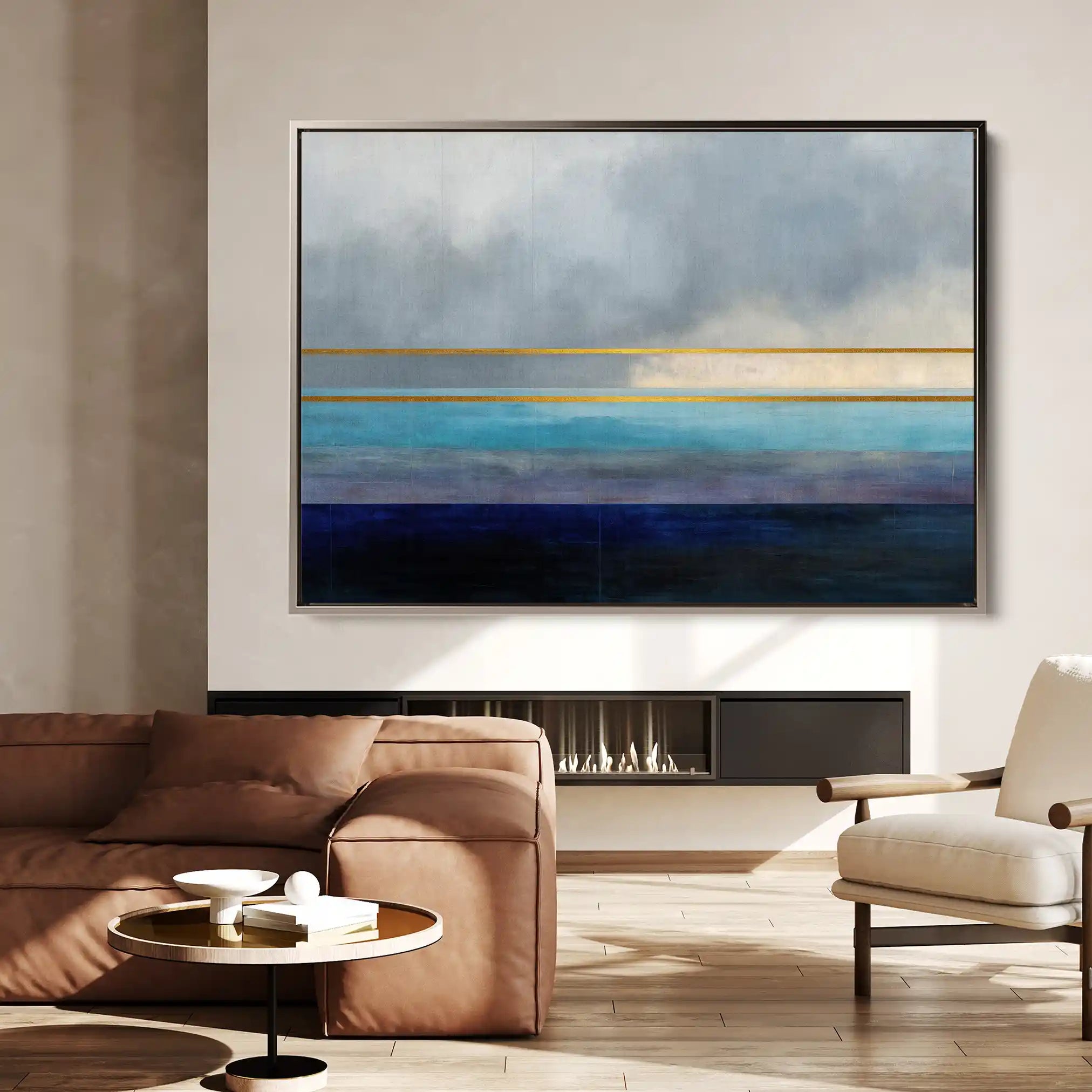 Abstract 1666 Canvas Art 60 x 40 cm / Stretched on hidden frame
