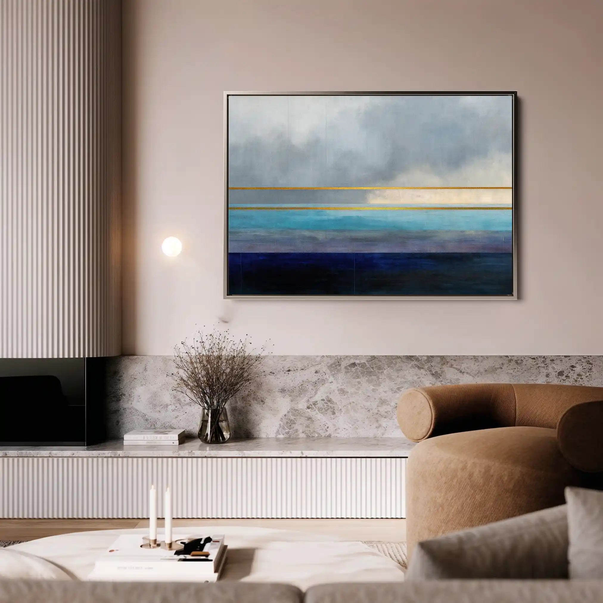 Abstract 1666 Canvas Art 60 x 40 cm / Stretched on hidden frame